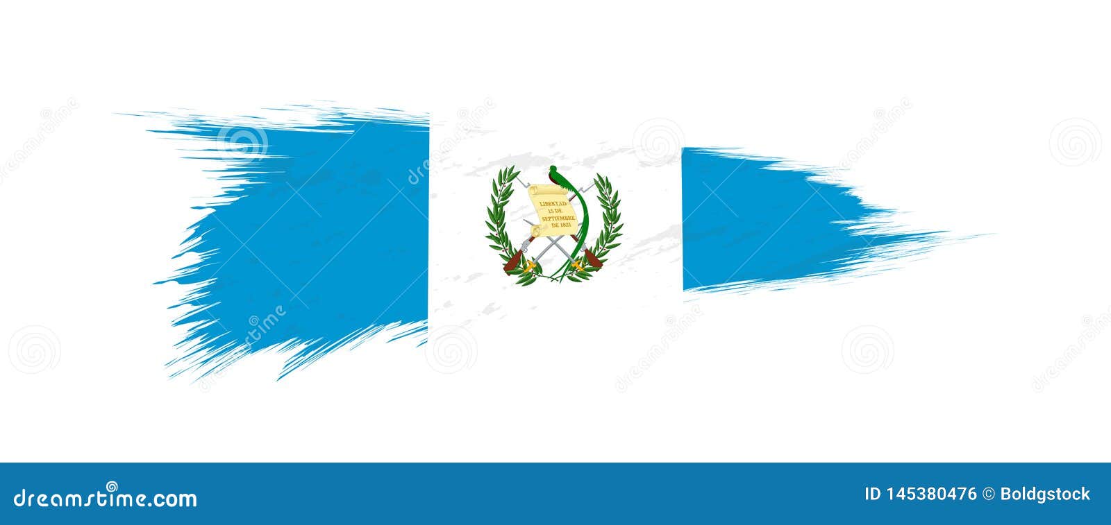 Bandera De Guatemala En Movimiento Del Cepillo Del Grunge Ilustracion Del Vector Ilustracion De Naturalizado Aislado