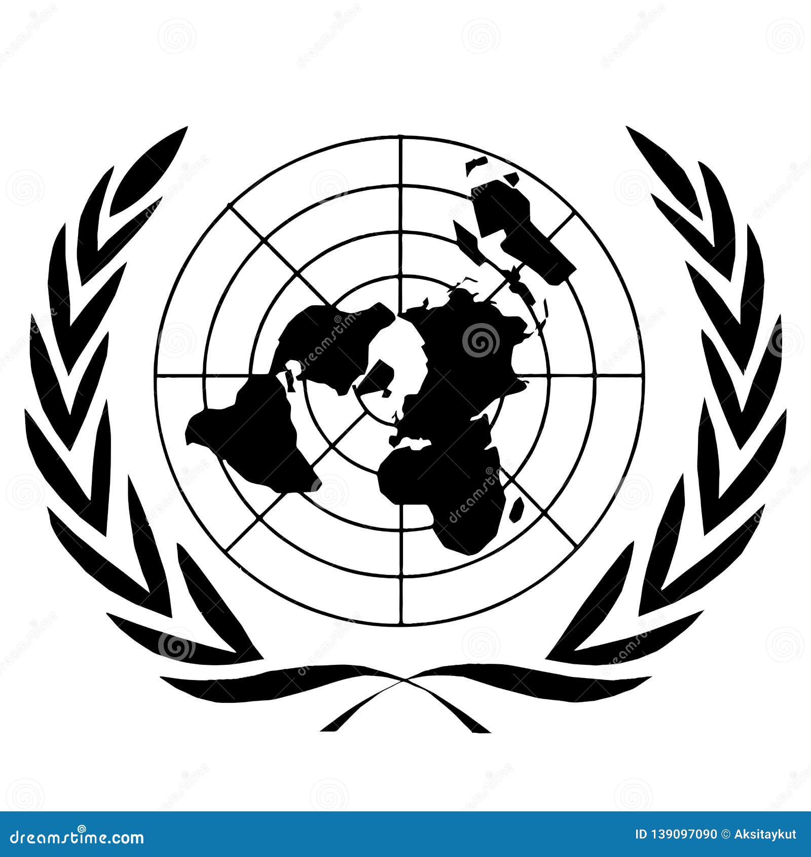Bandera De La Bandera Del Logotipo De Naciones Unidas Imagen editorial -  Imagen de conviértase, intergubernamental: 139097090