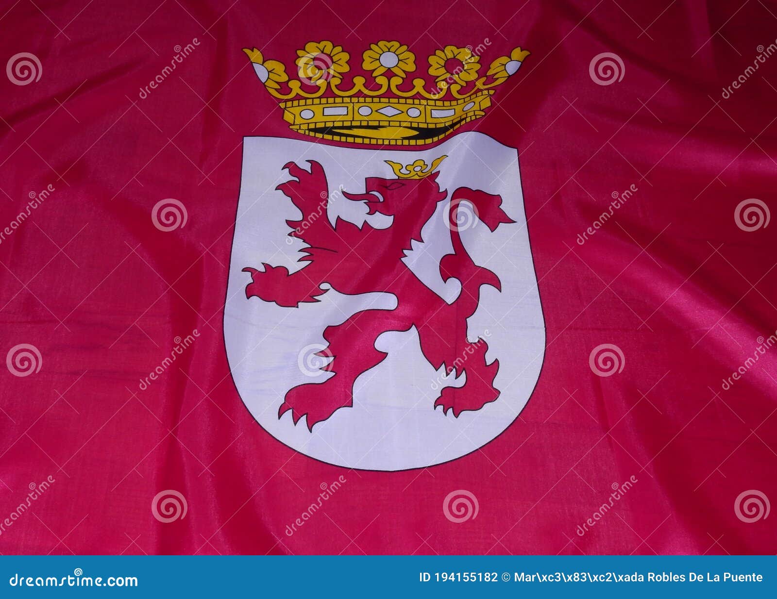 bandera de leÃÂ³n, espaÃÂ±a