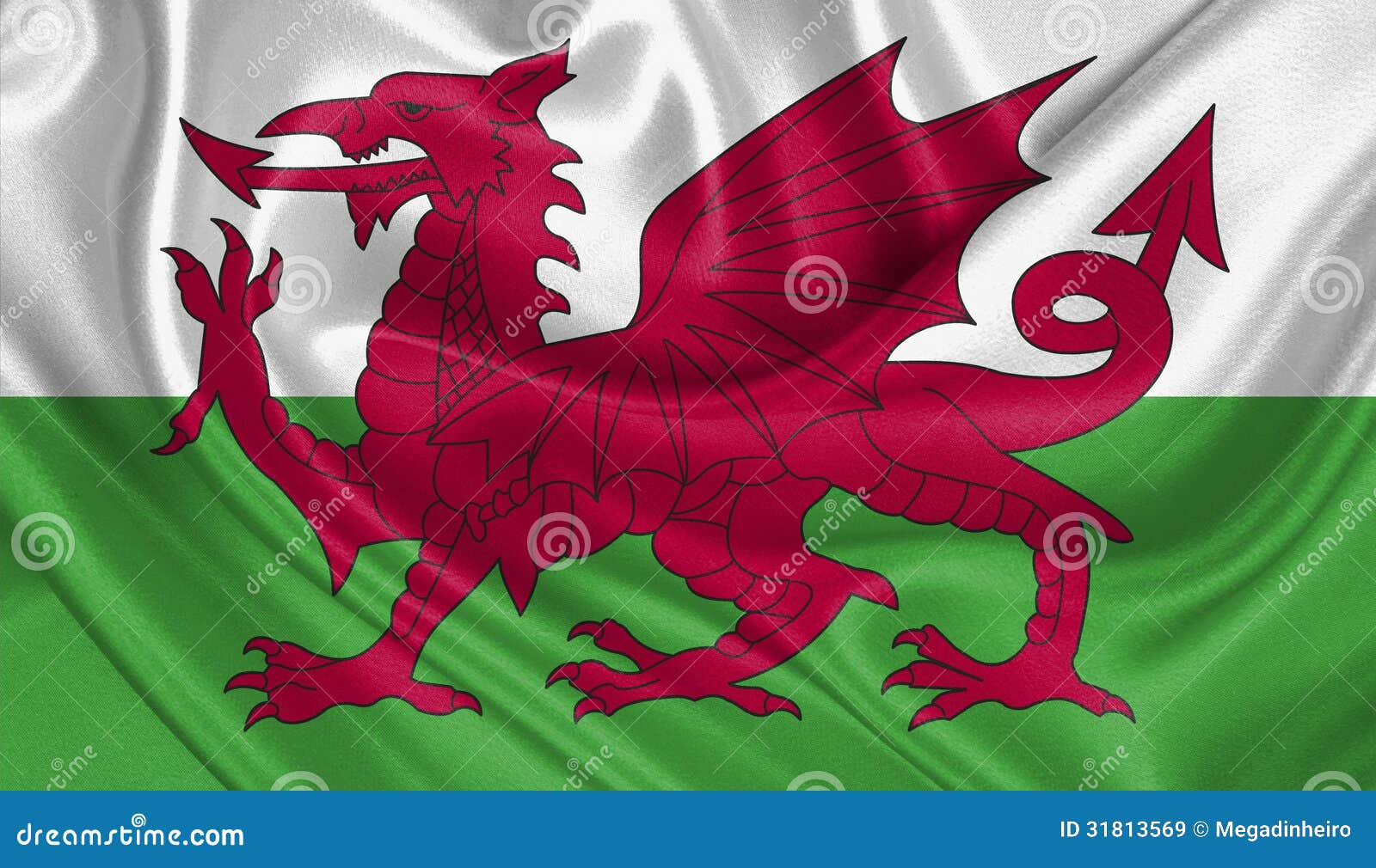 Bandera de País de Gales imagen de archivo. Imagen de indicadores