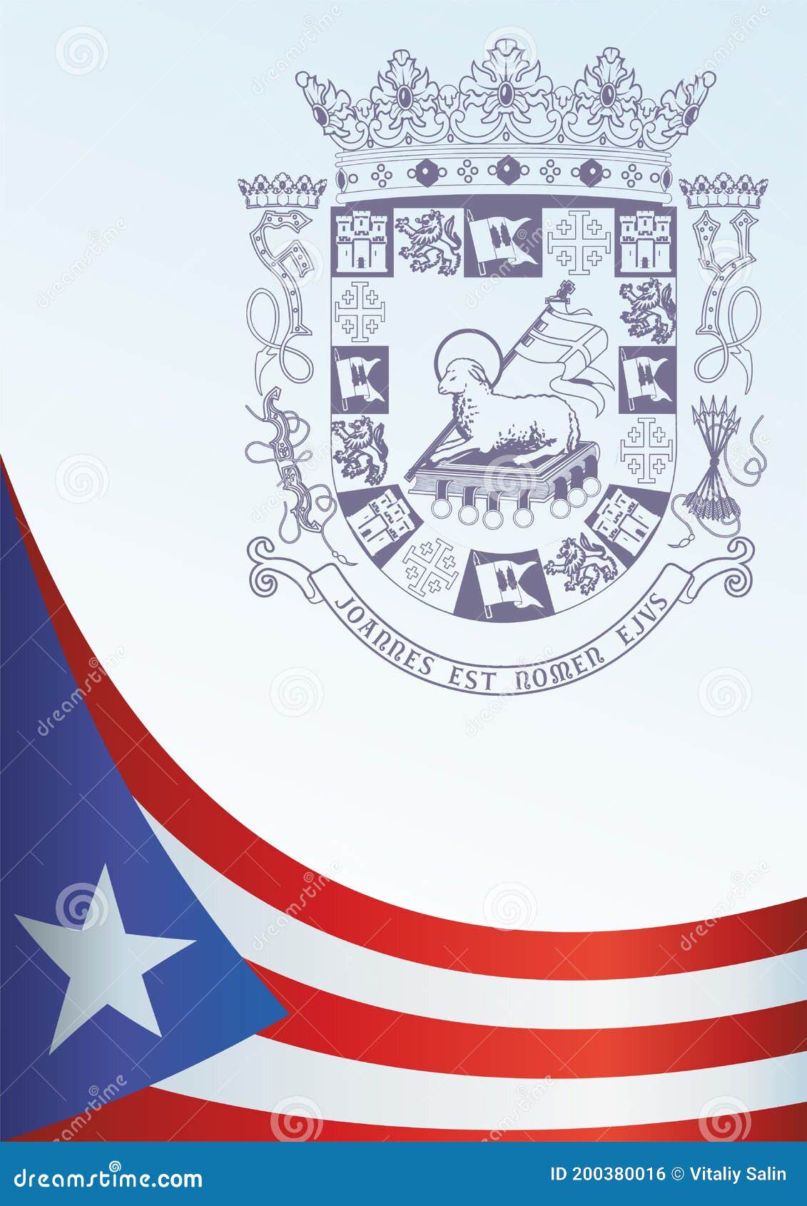 acortar Facturable repertorio Bandera De Puerto Rico, Estado Libre Asociado De Puerto Rico Stock de  ilustración - Ilustración de recuerdo, juan: 200380016