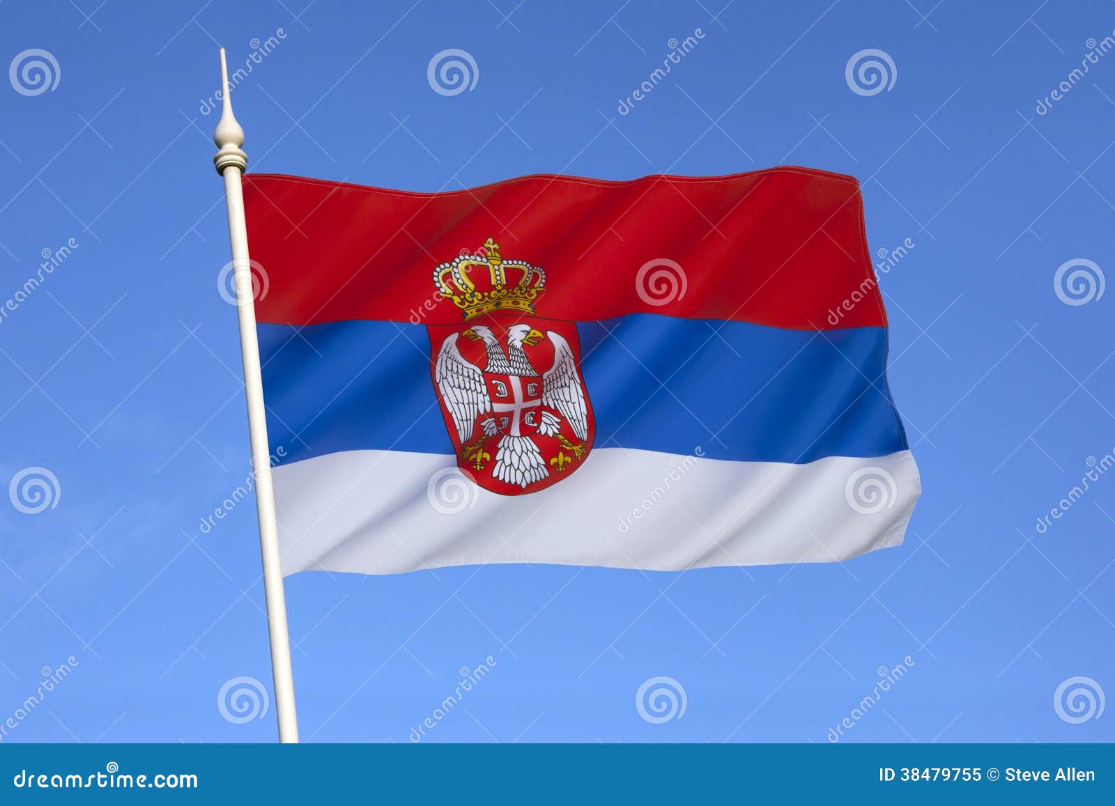 Bandera de Serbia - Europa imagen de archivo. Imagen de serbio - 38479755, image size:1600x1157