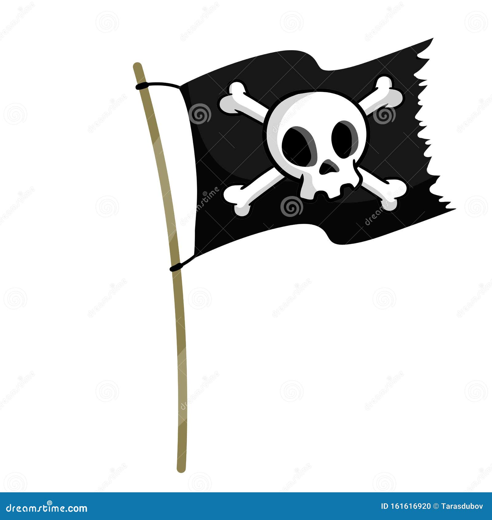 Ilustración de Bandera Pirata y más Vectores Libres de Derechos de