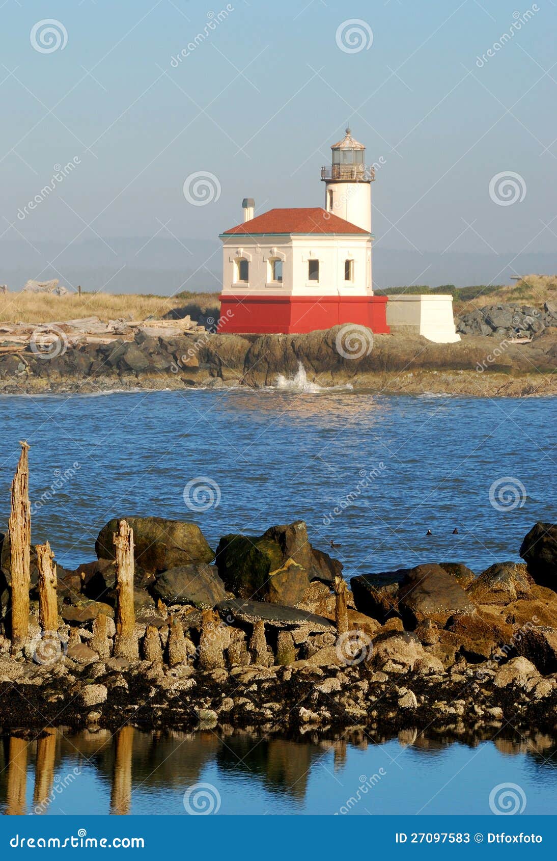 Bandon Light stock image. Image of river, beam, boat 27097583