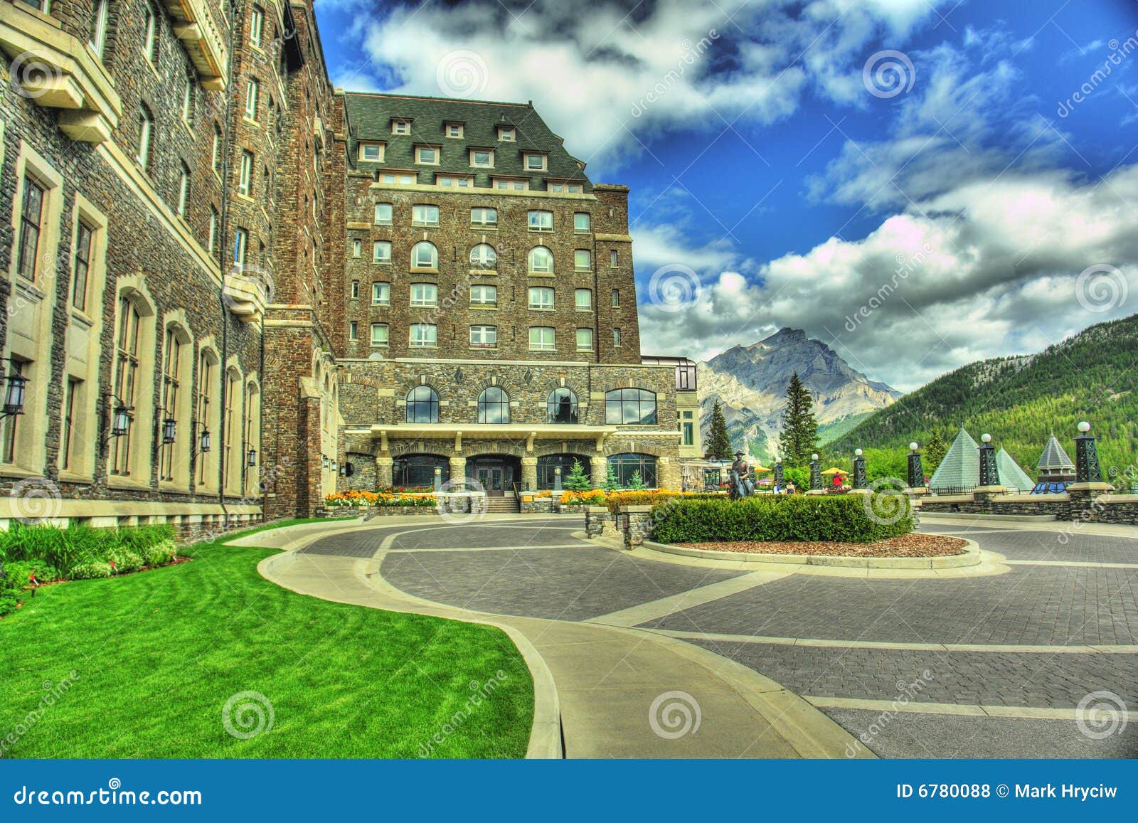 Banff Hotel Alberta Canada stock photo. Image of banff 6780088
