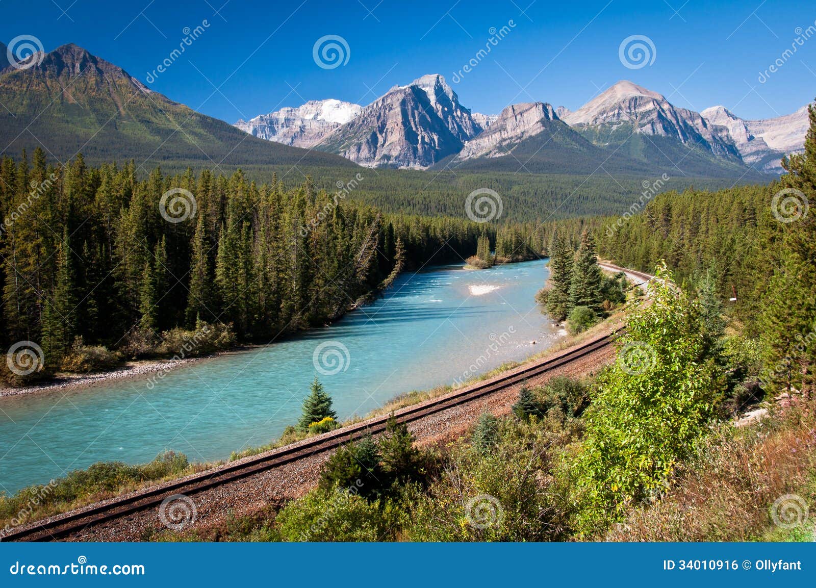 Banff Railroad Royalty Free Stock Image Image 34010916