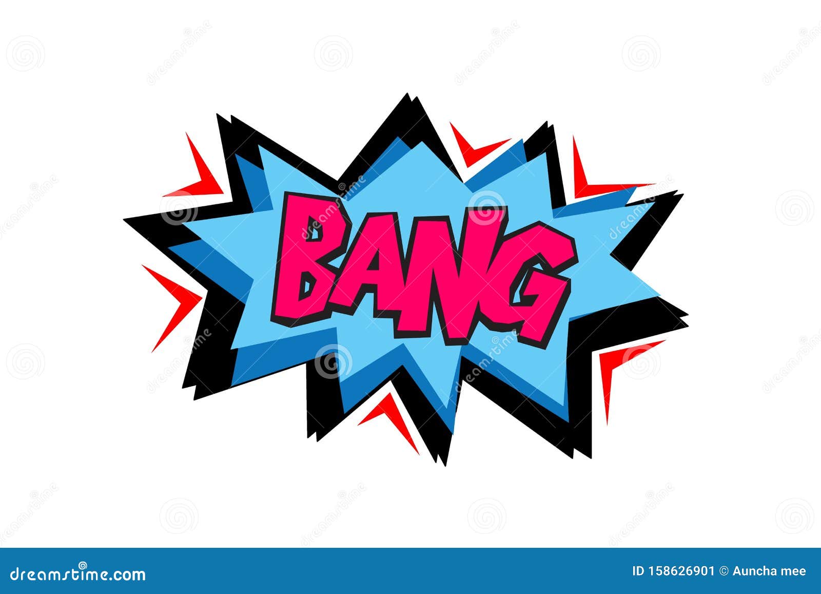 Bang Comic Text Symbol Sign Cartoon Pop Art Retro. Illustration Design  Stock Image - Image of explode, creative: 158626901