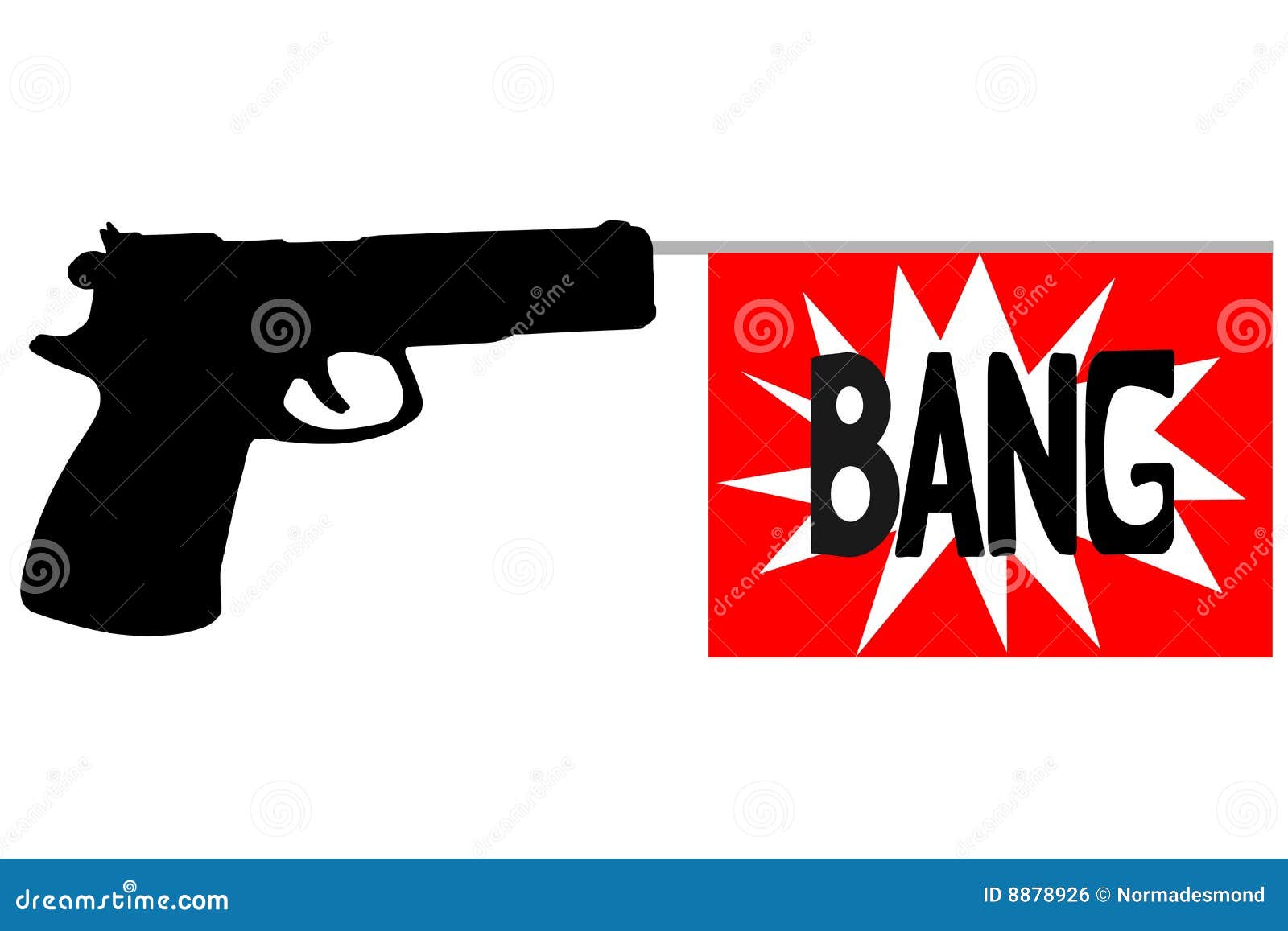 cartoon gun bang