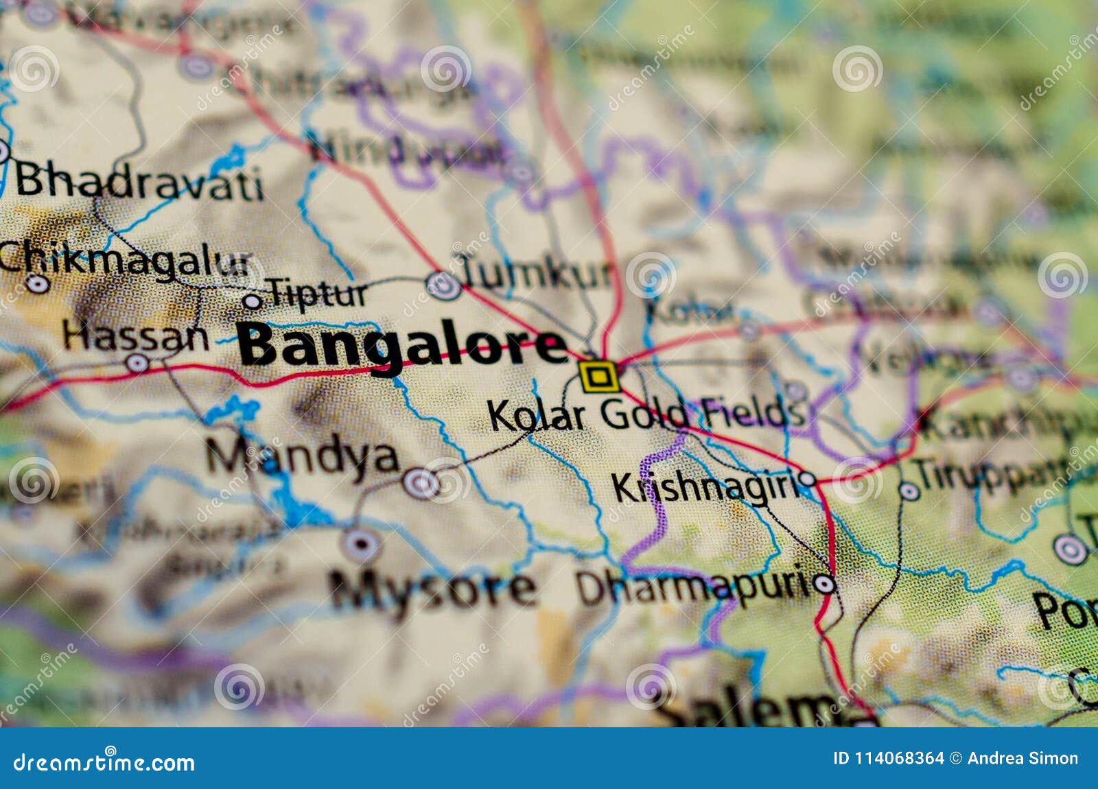 bangalore or bengaluru on map