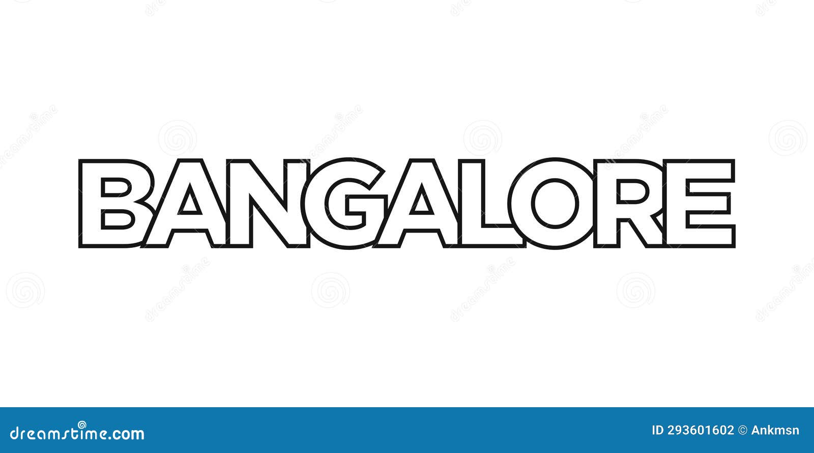 Bangalore in the India Emblem. the Design Features a Geometric Style