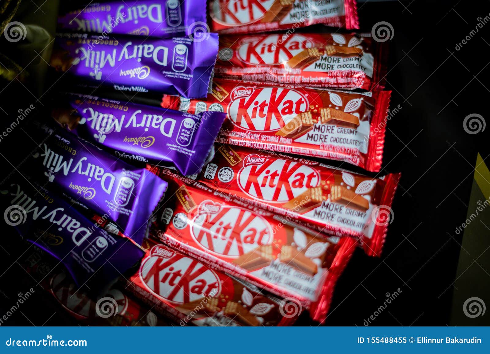 Cadbury Dairy Milk and Kit Kat, Chocolate Candies and Flowers in ...