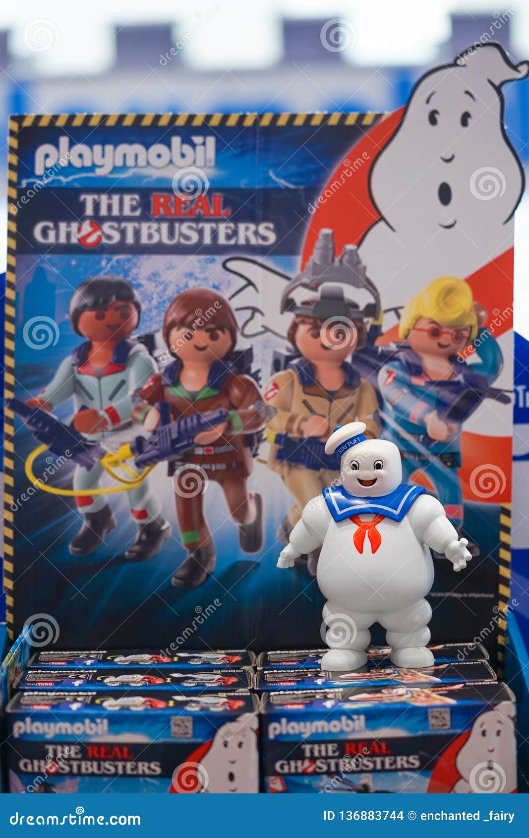 Bangkok - Jan 12, 2019 : a Photo of a Ghostbusters Marshmallow Man