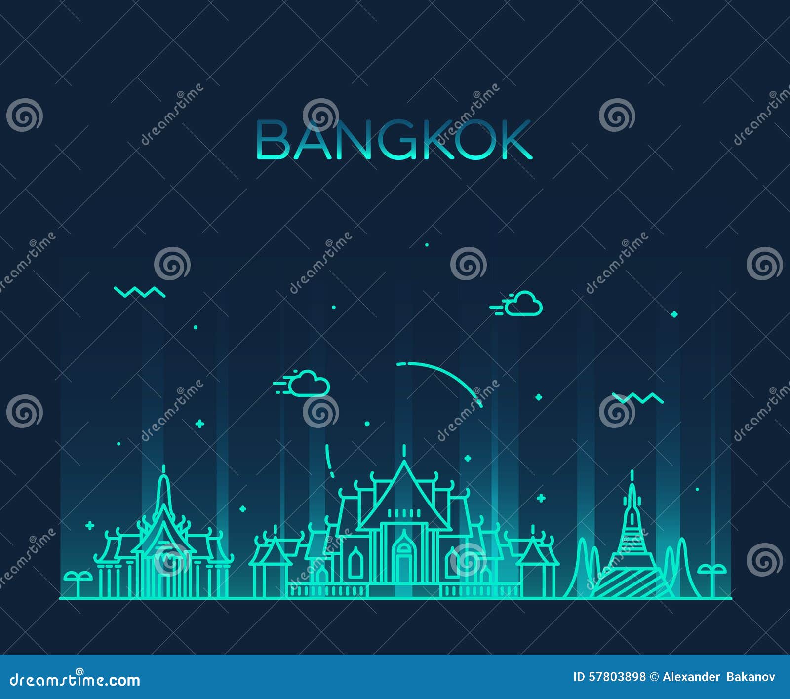 Bangkok Map. Detailed Map Of Bangkok City Poster With Streets ...