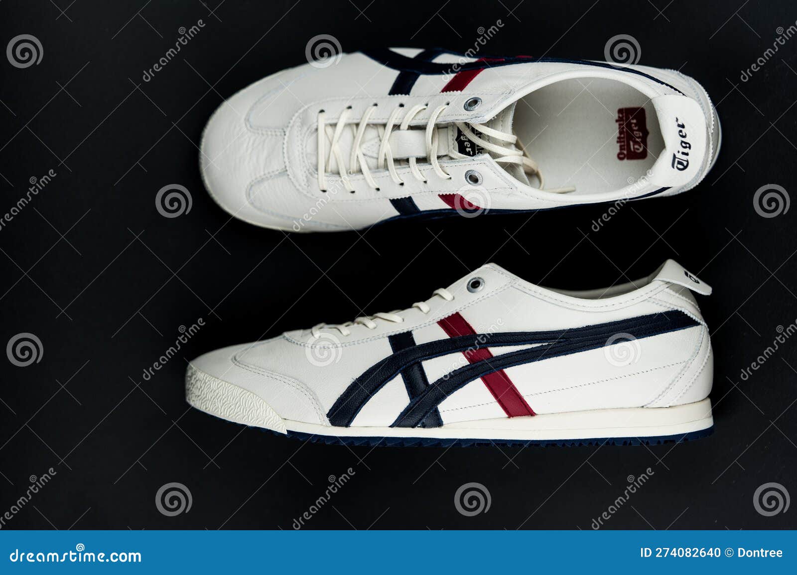 Bangkok, Thailand - April 4, 2023 : New White Shoe from Onitsuka Tiger ...