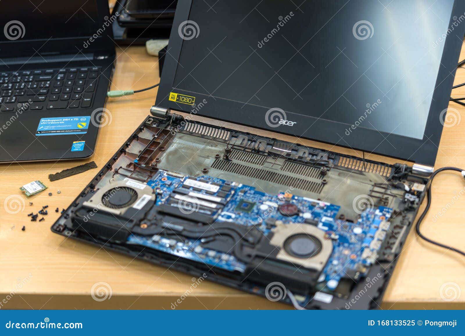 Checking a Notebook Laptop for Repair at Shop Editorial Image Image
