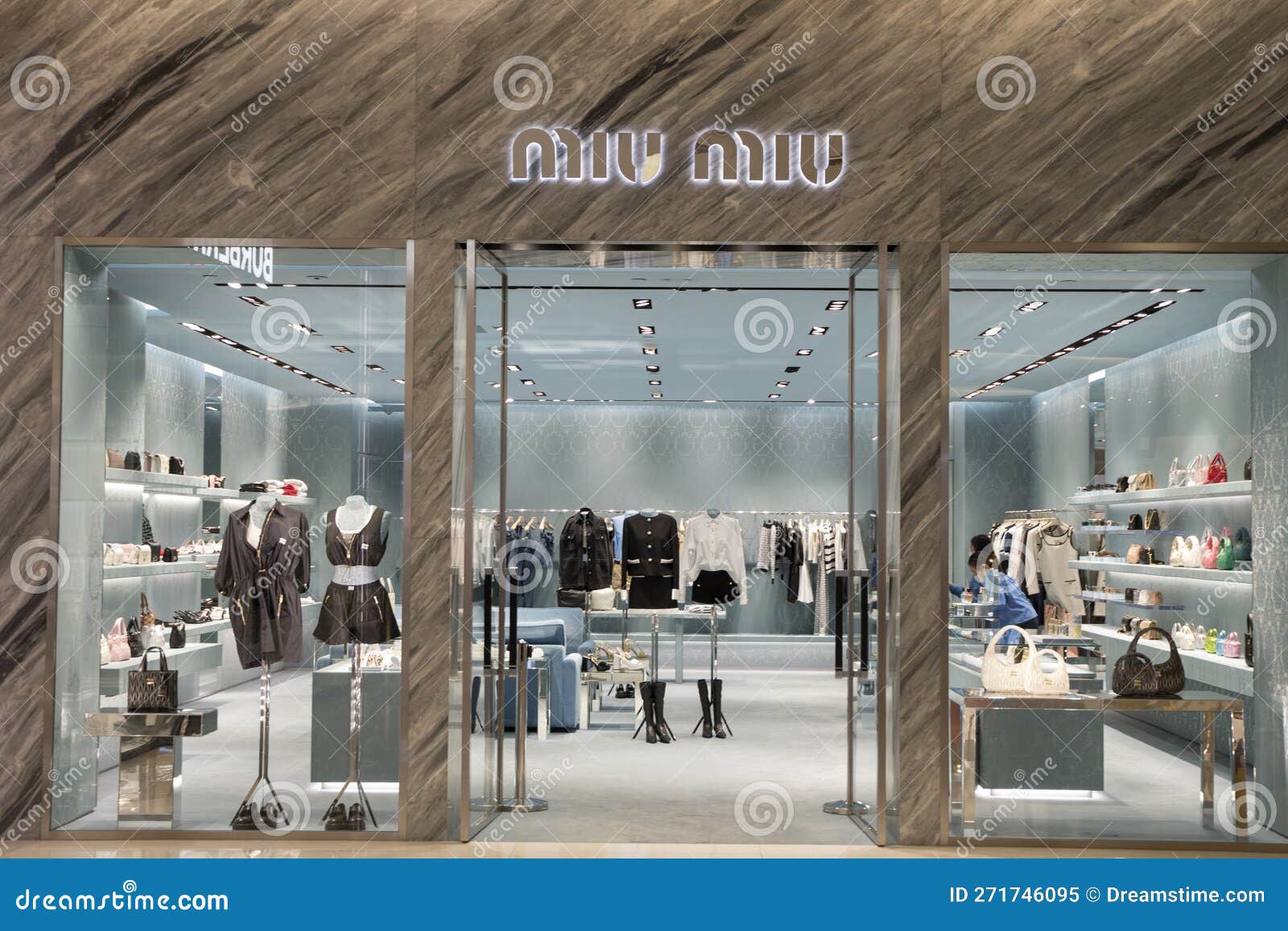 Miu Miu Store Retail in Siam Paragon, Bangkok Editorial Image - Image ...