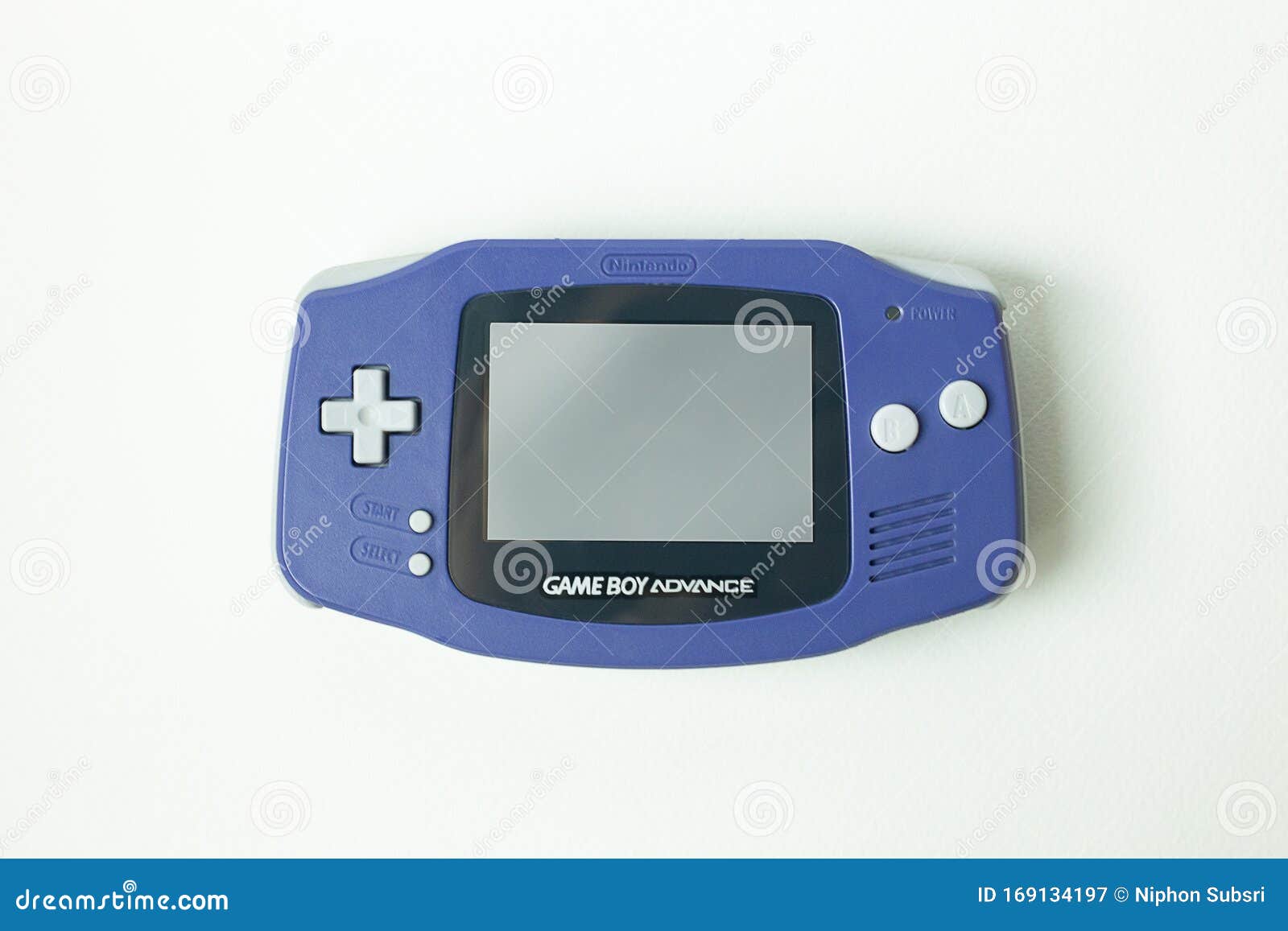 Download Game Boy Advance On Blue Platform Wallpaper