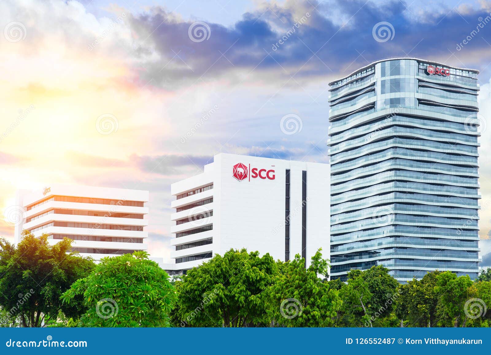 Siam Cement Group SCG Office Building at Bang Sue Editorial Photography