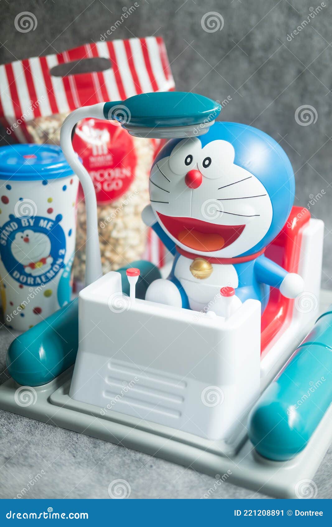 Bangkok Thailand June 14 Doraemon Time Machine Bucket Set To Promote The Movie Stand By Me Doraemon 2 From Major Editorial Photo Image Of Culture Child