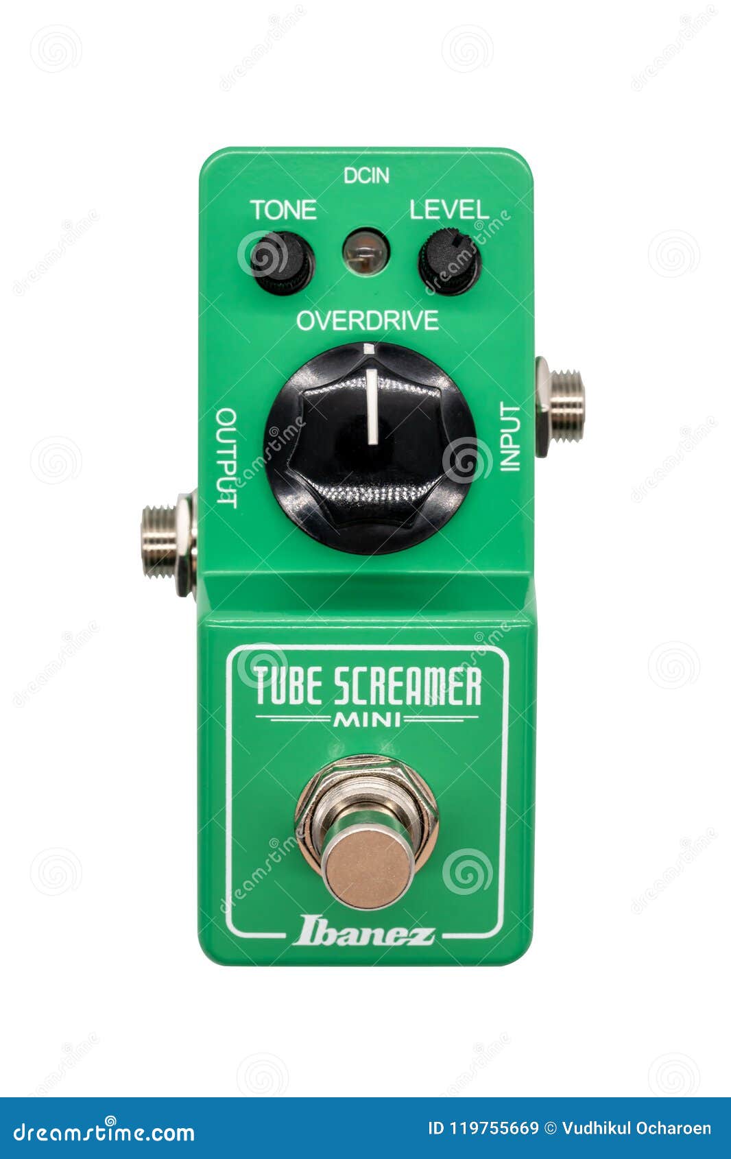 Ibanez Tube Screamer Mini. Overdrive Guitar Pedal Isolated on White  Background. Editorial Stock Image - Image of record, professional: 119755669