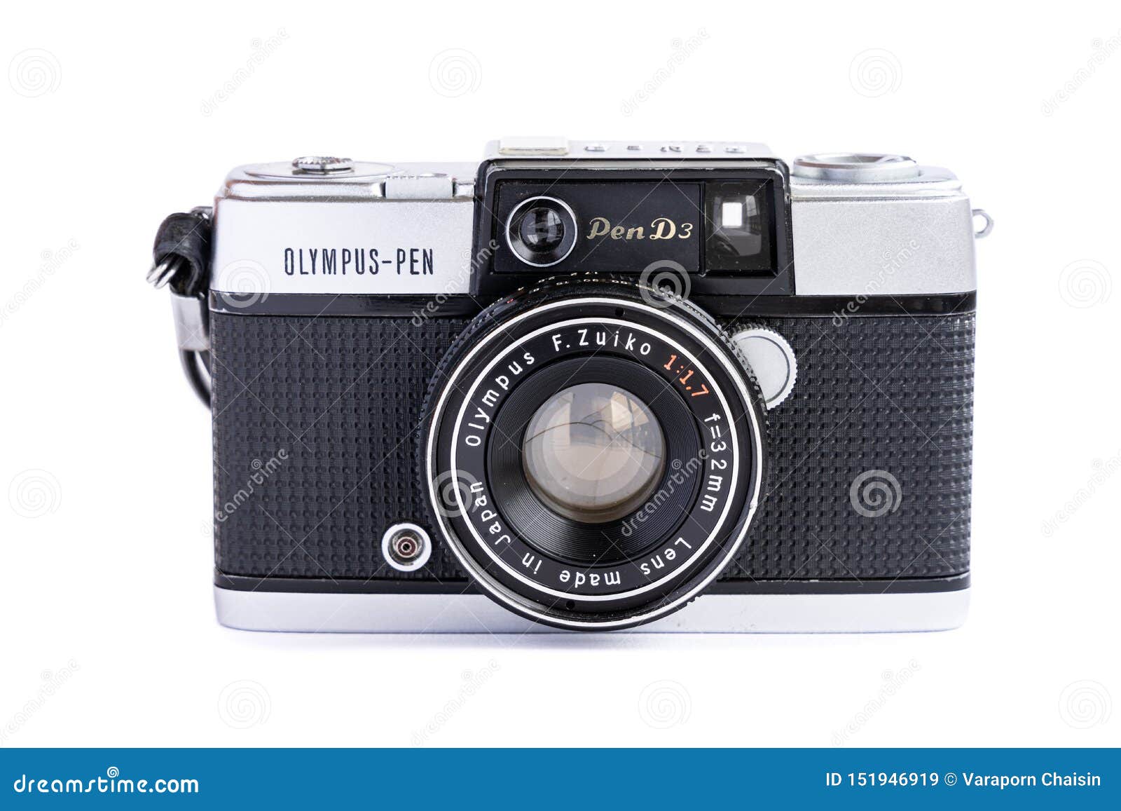 BANGKOK, THAILAND - June 29, 2019 : Olympus Pen D3 Vintage Film Camera  Isolated on White Background Editorial Stock Image - Image of lens, camera:  151946919