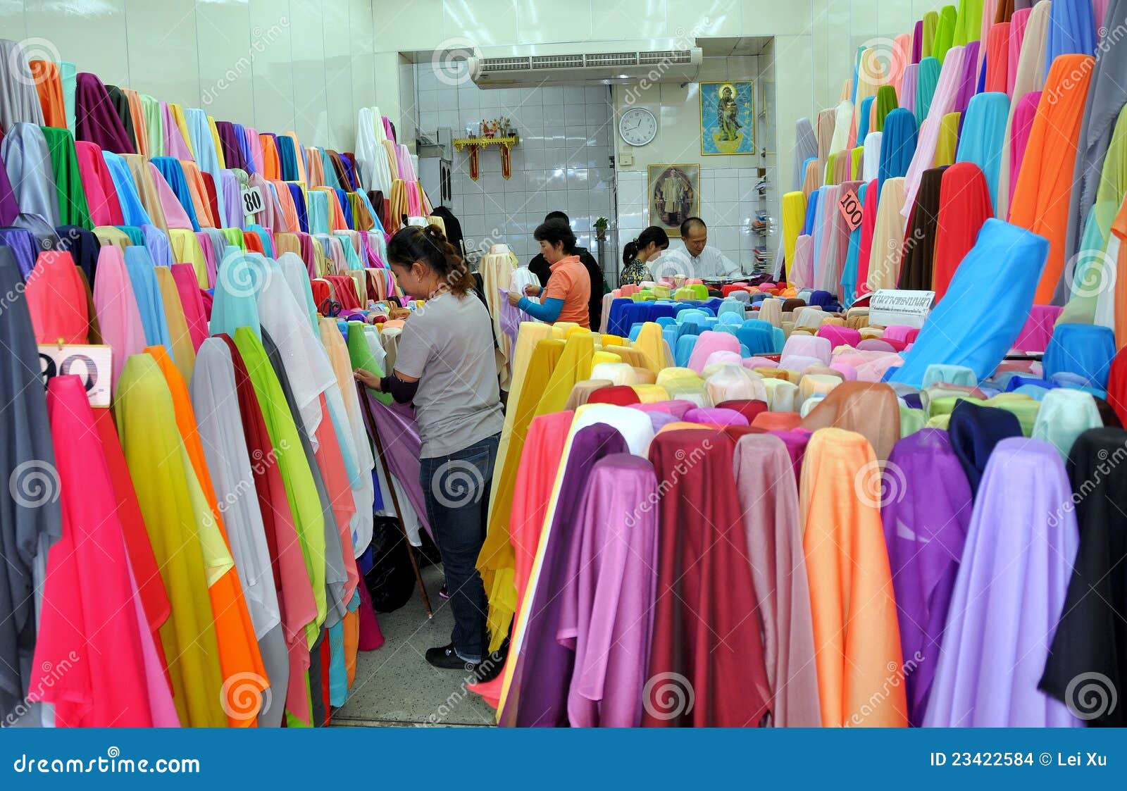 Bangkok, Thailand: Little India Fabric Shop Editorial 