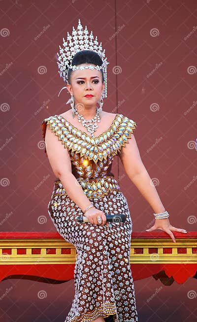 Thai Traditional Dress editorial stock image. Image of female - 29992264
