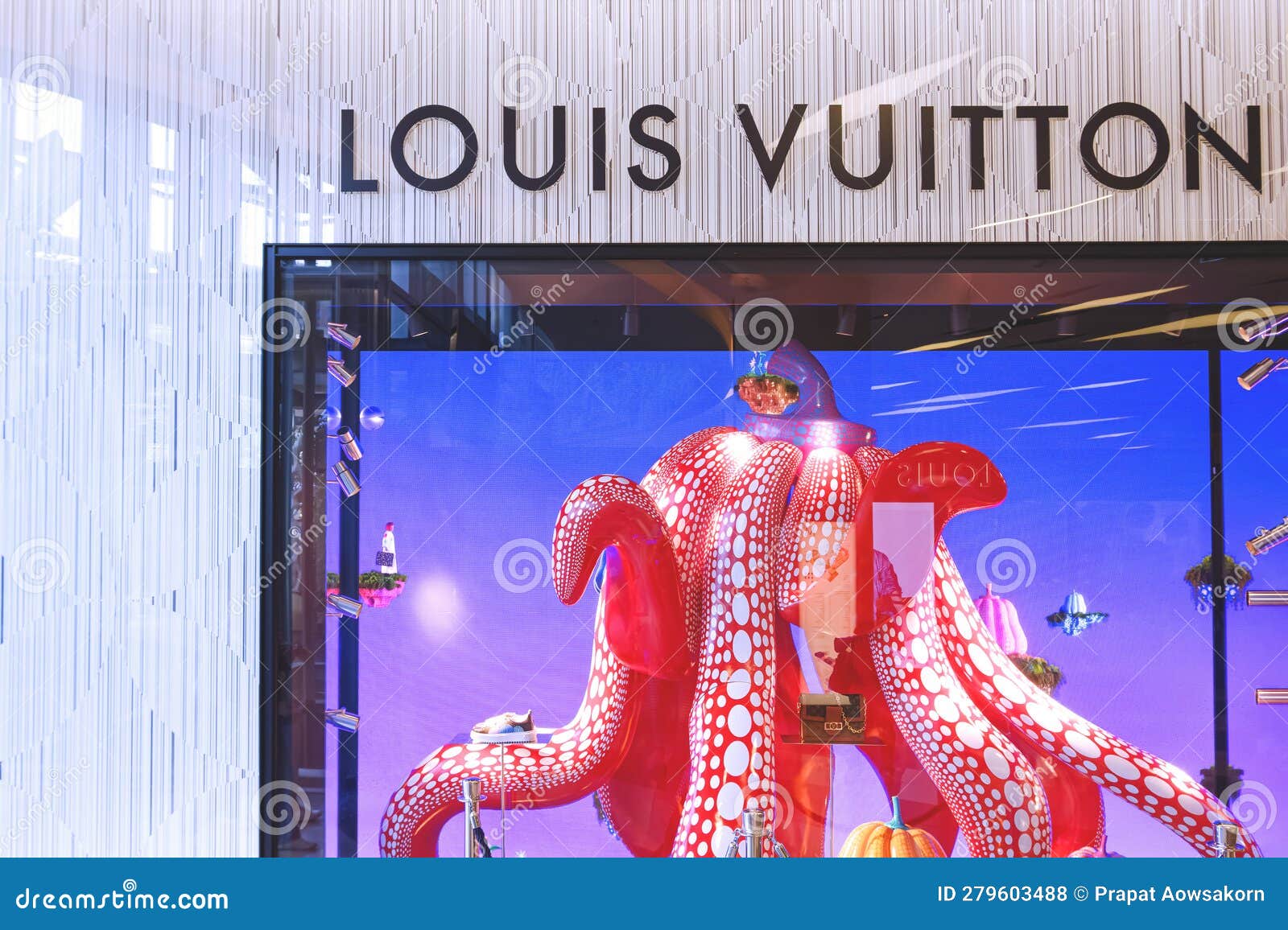 Bangkok, Thailand - June 02 2019: LOUIS VUITTION or LV Logo on