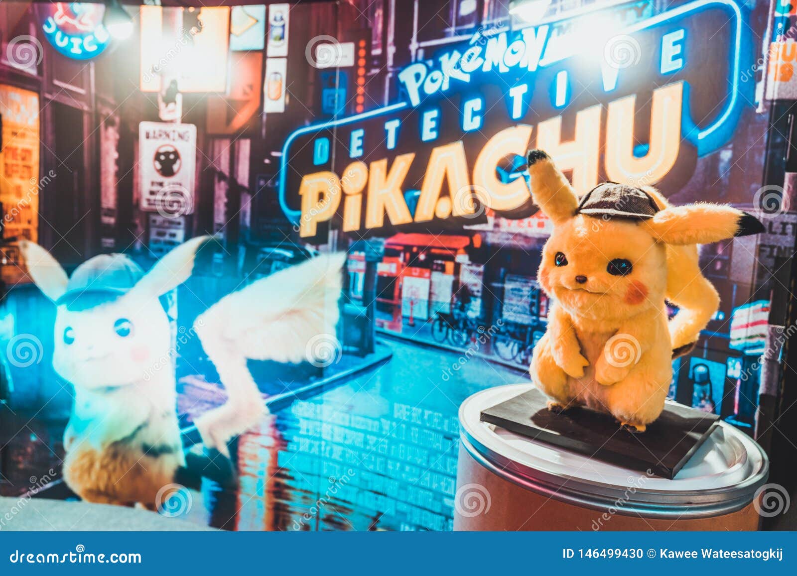 Bangkok, Thailand - May 2, 2019: Pikachu Doll Display by Pokemon Detective  Pikachu Animation Movie Backdrop in Movie Theatre Editorial Image - Image  of background, entertainment: 146499430