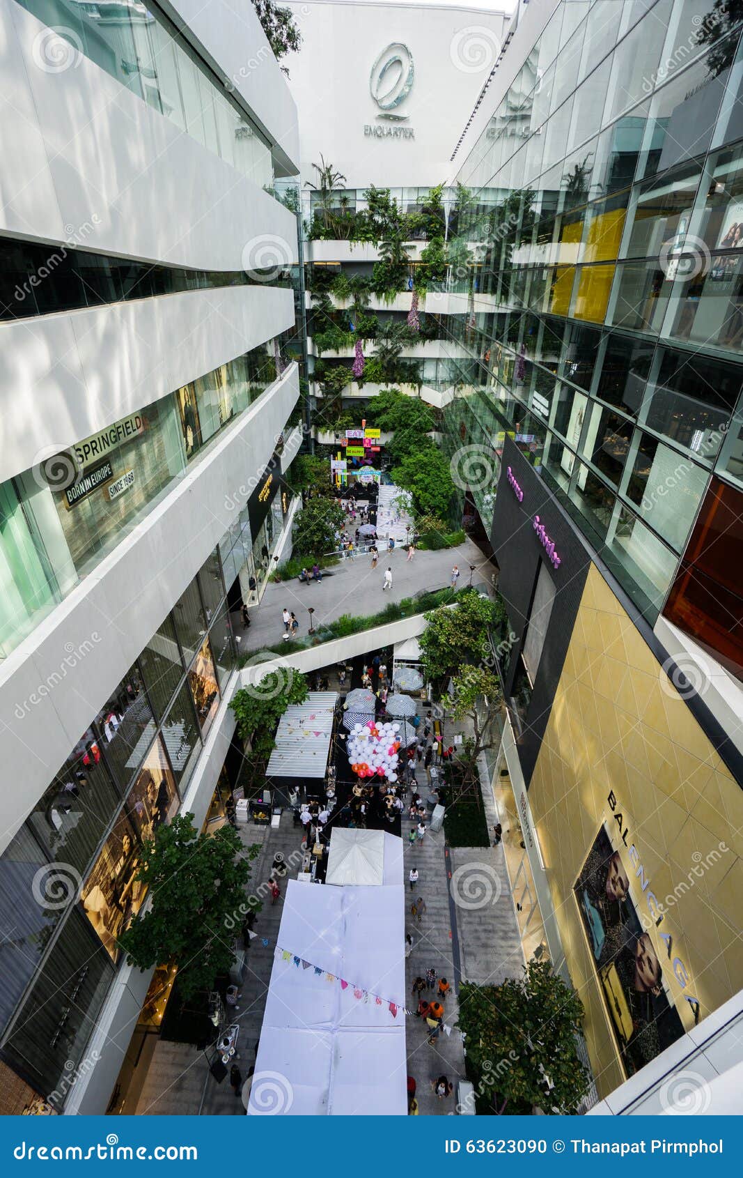 Bangkok, Thailand - December 11, 2017: EmQuartier Shopping Mall in