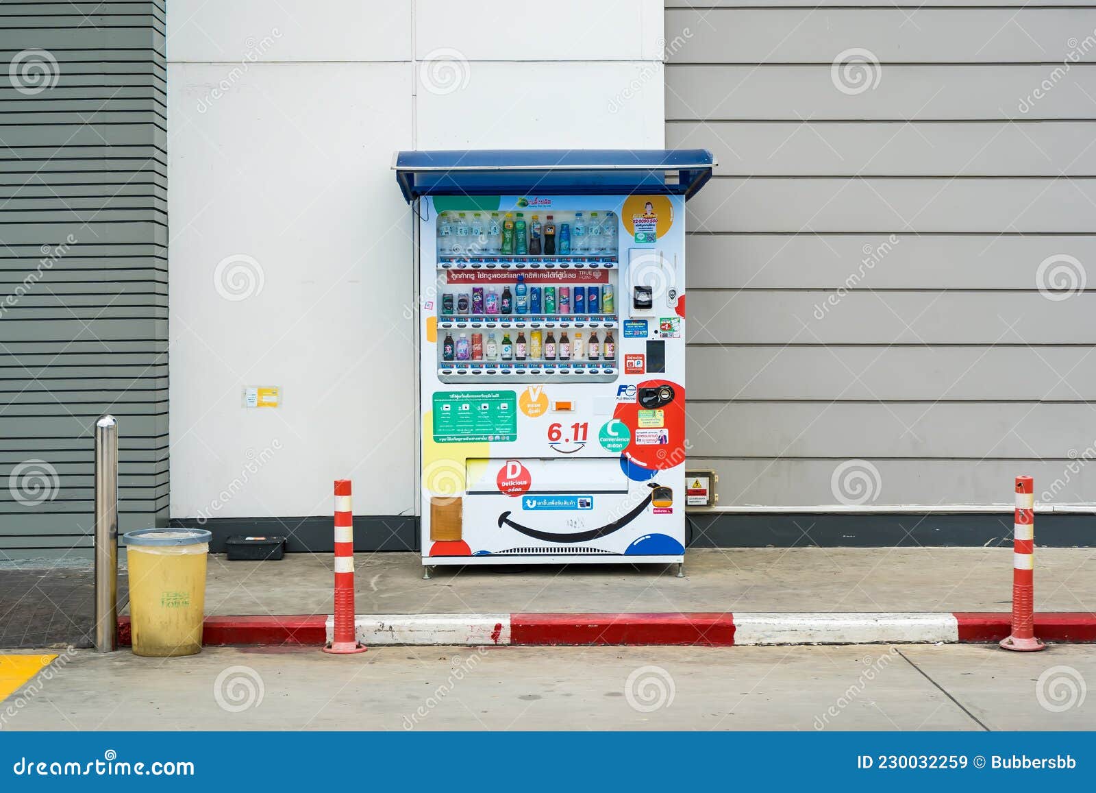 Bangkok, Thailand - September, 13, 2021 : Vending Machines of Various