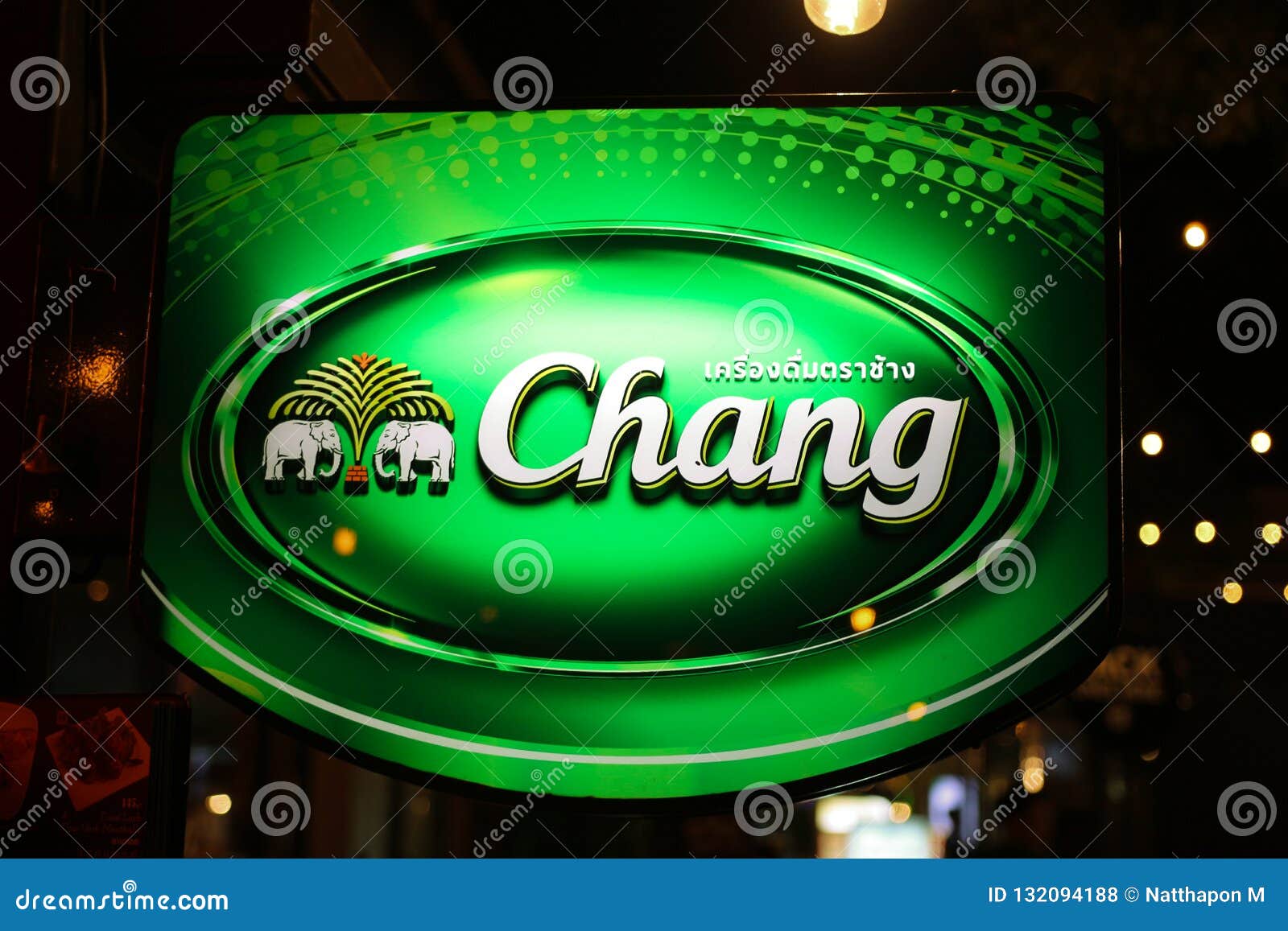 Bangkok,Thailand 1/11/2018 Thai Beer ,Chang Beer Logo on Label
