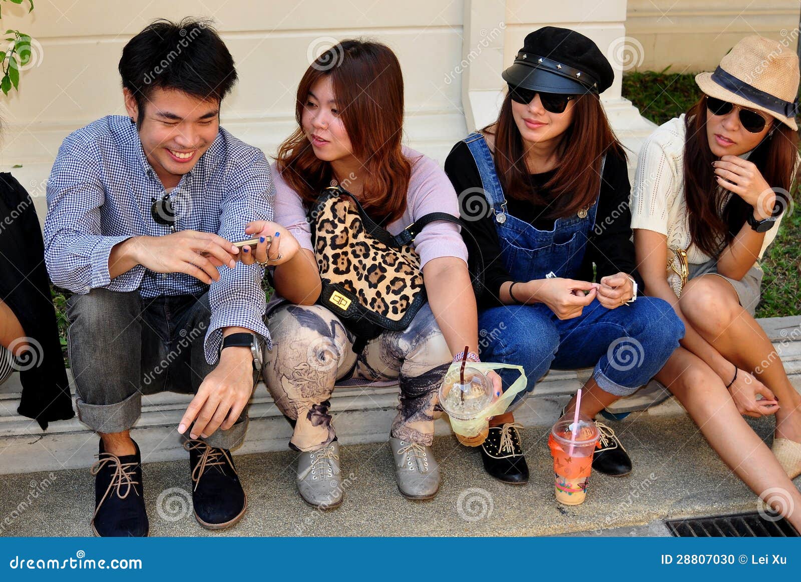 Bangkok, Thailand: Trendy Thai Youths Editorial Image