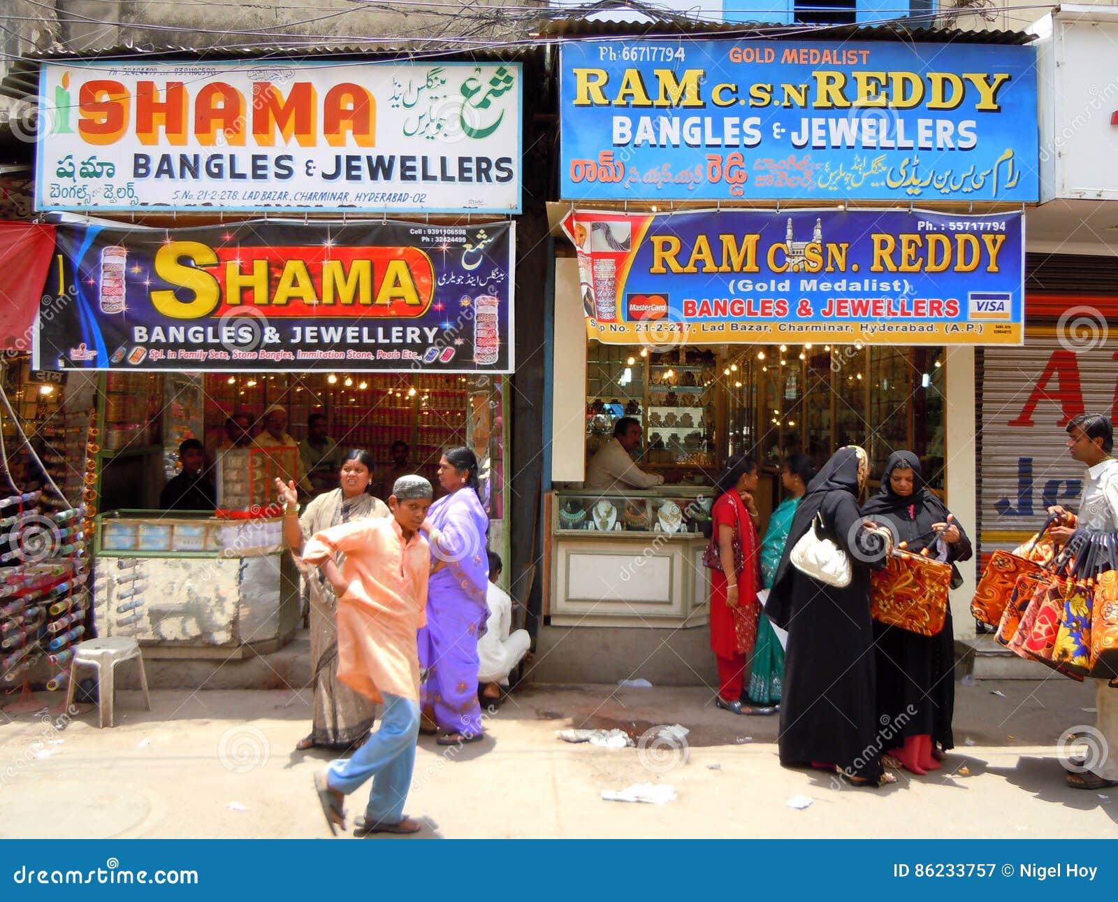 Bangle and Jewellery Shops in India Editorial Photography Image of