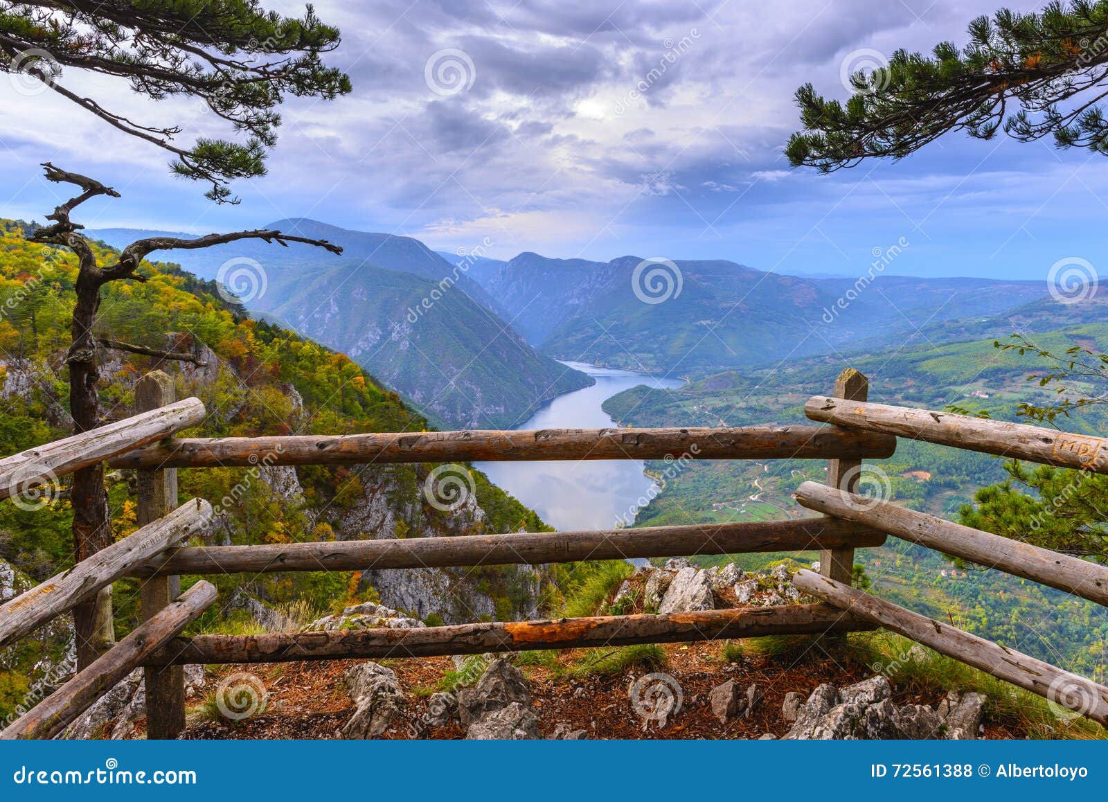 banjska stena viewpoint at tara national park, serbia