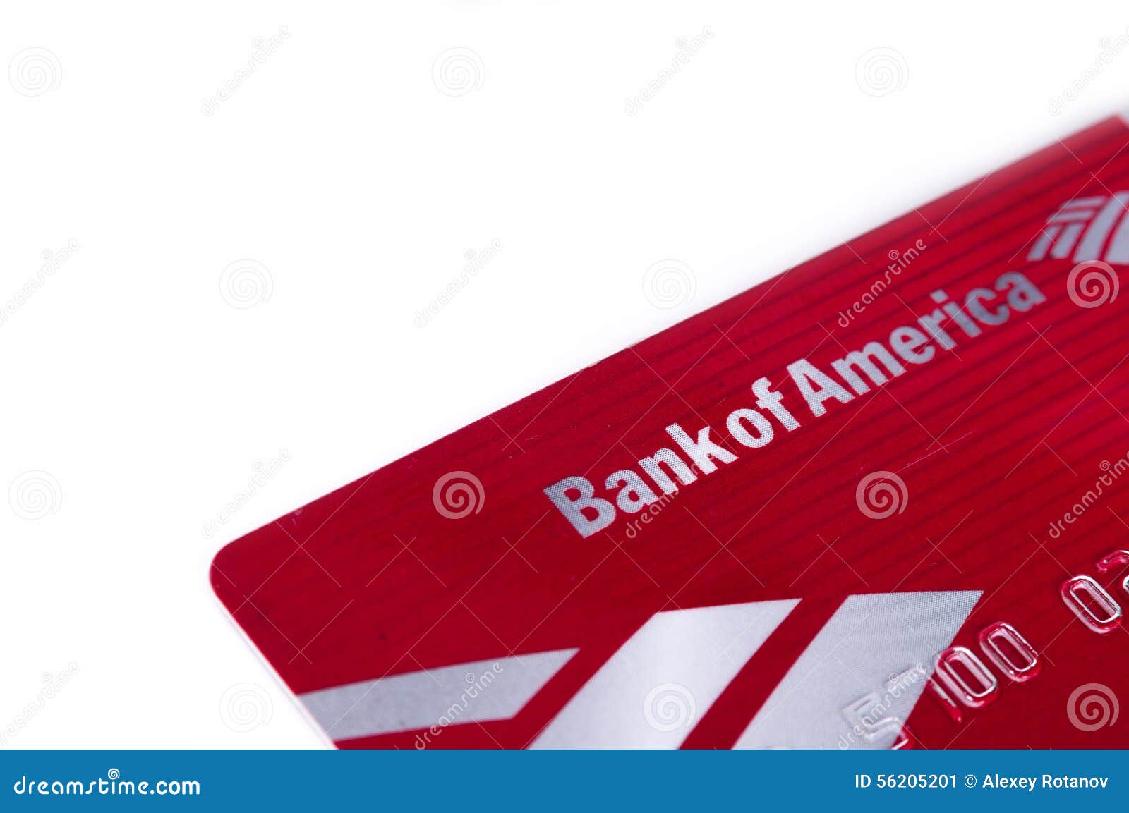 Bank Of America Debit Credit Card Editorial Photo - Image of editorial, account: 56205201