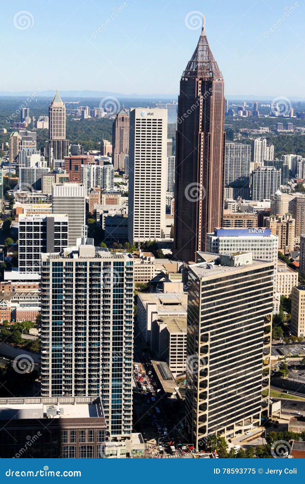 Bank of America Plaza, Atlanta, GA. Editorial Image - Image of hard, rock:  78593775