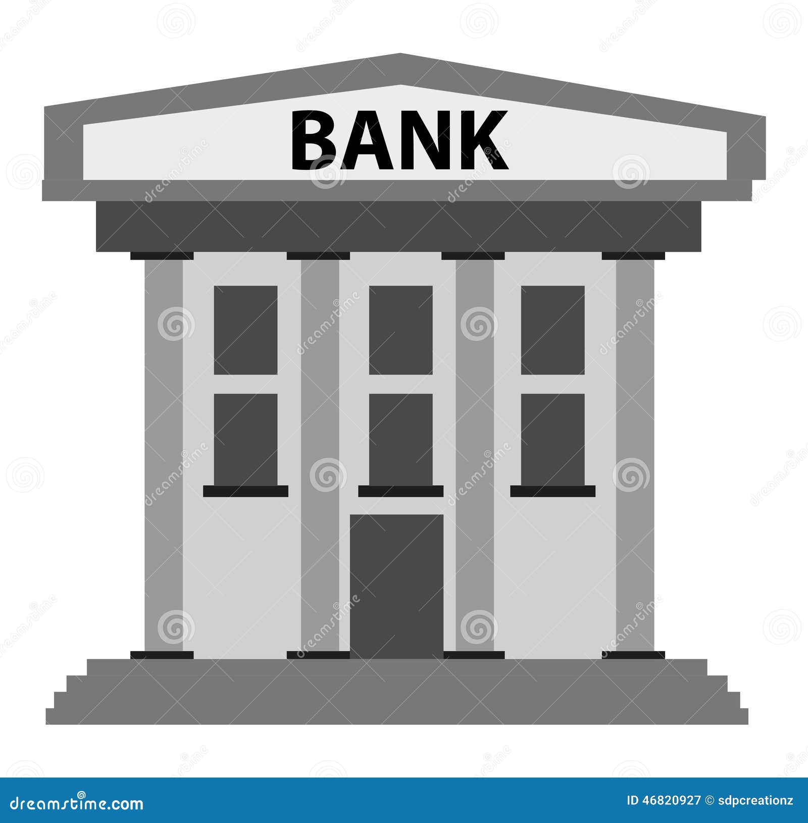 iBanki iBuildingi stock vector Illustration of icon finance 