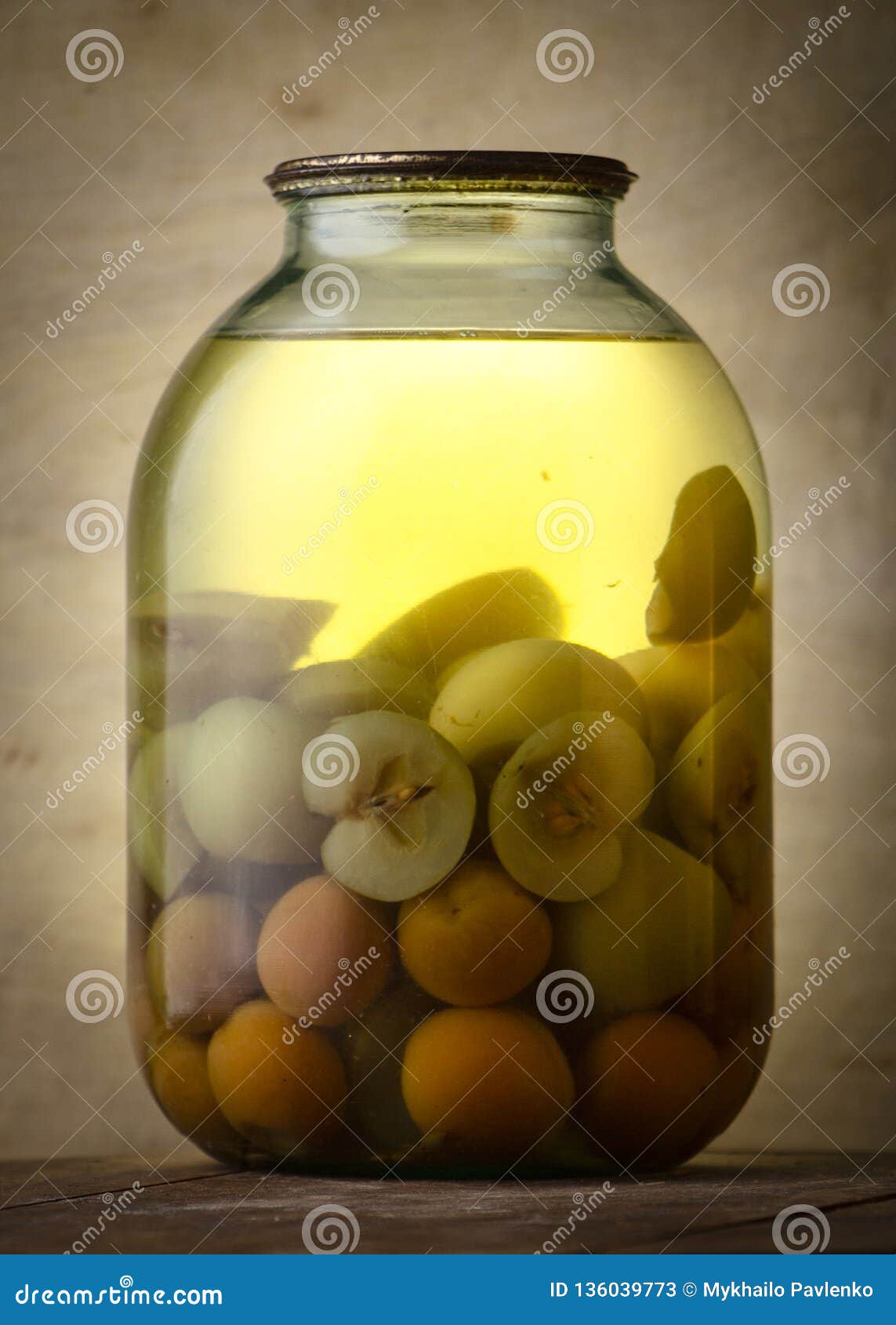 Bank of Canned Fruit Compote on the Shelf Stock Image Image of autumn