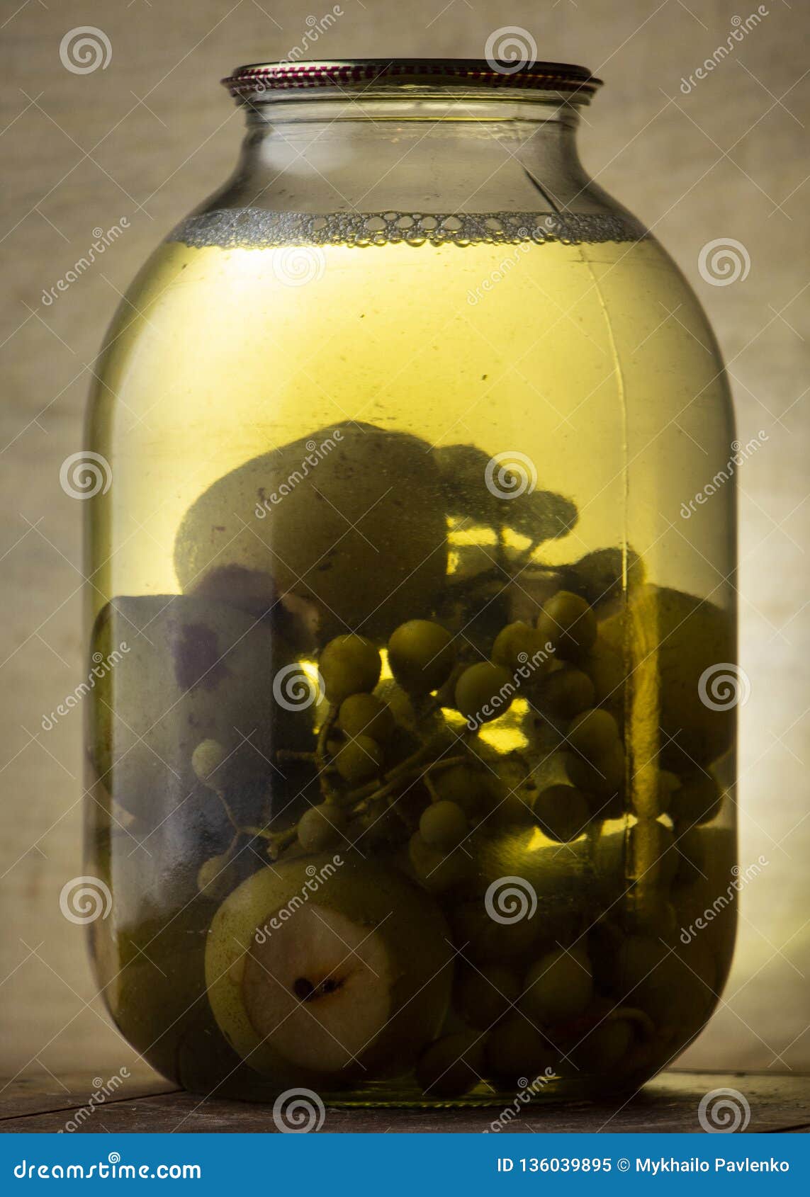 Bank of Canned Fruit Compote on the Shelf Stock Image Image of