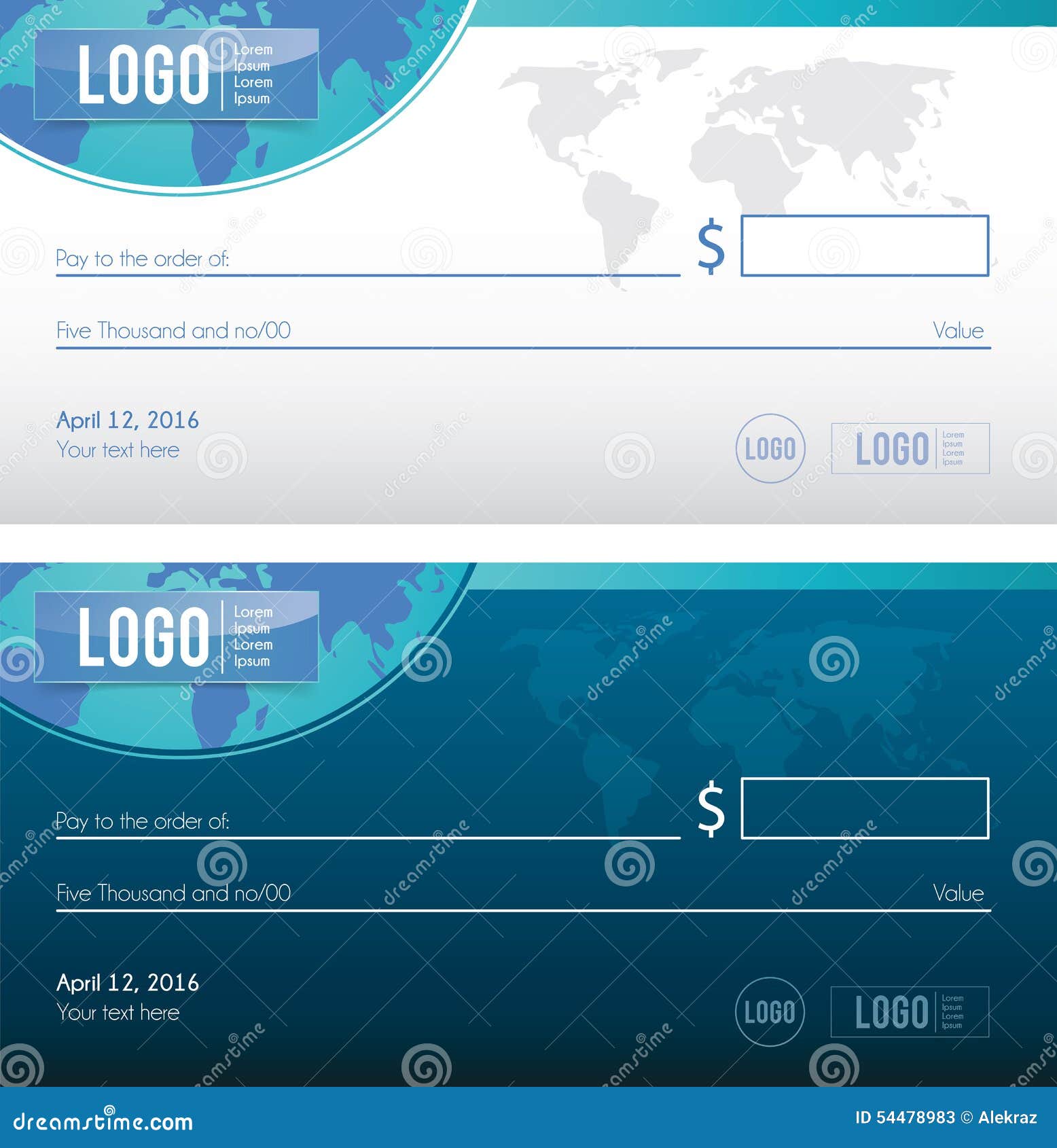 Bank Check Illustration Design Stock Vector - Image: 54478983