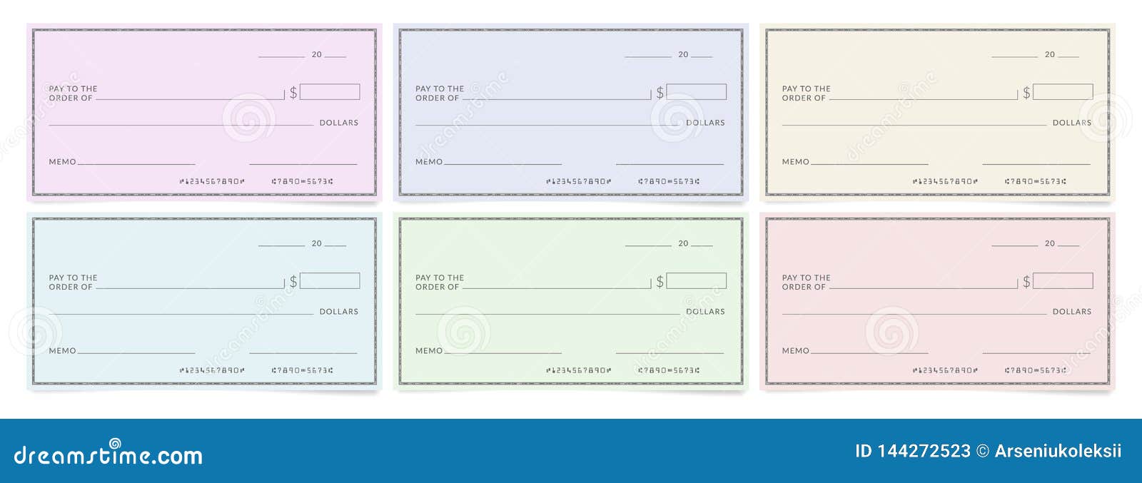 bank cheques templates.