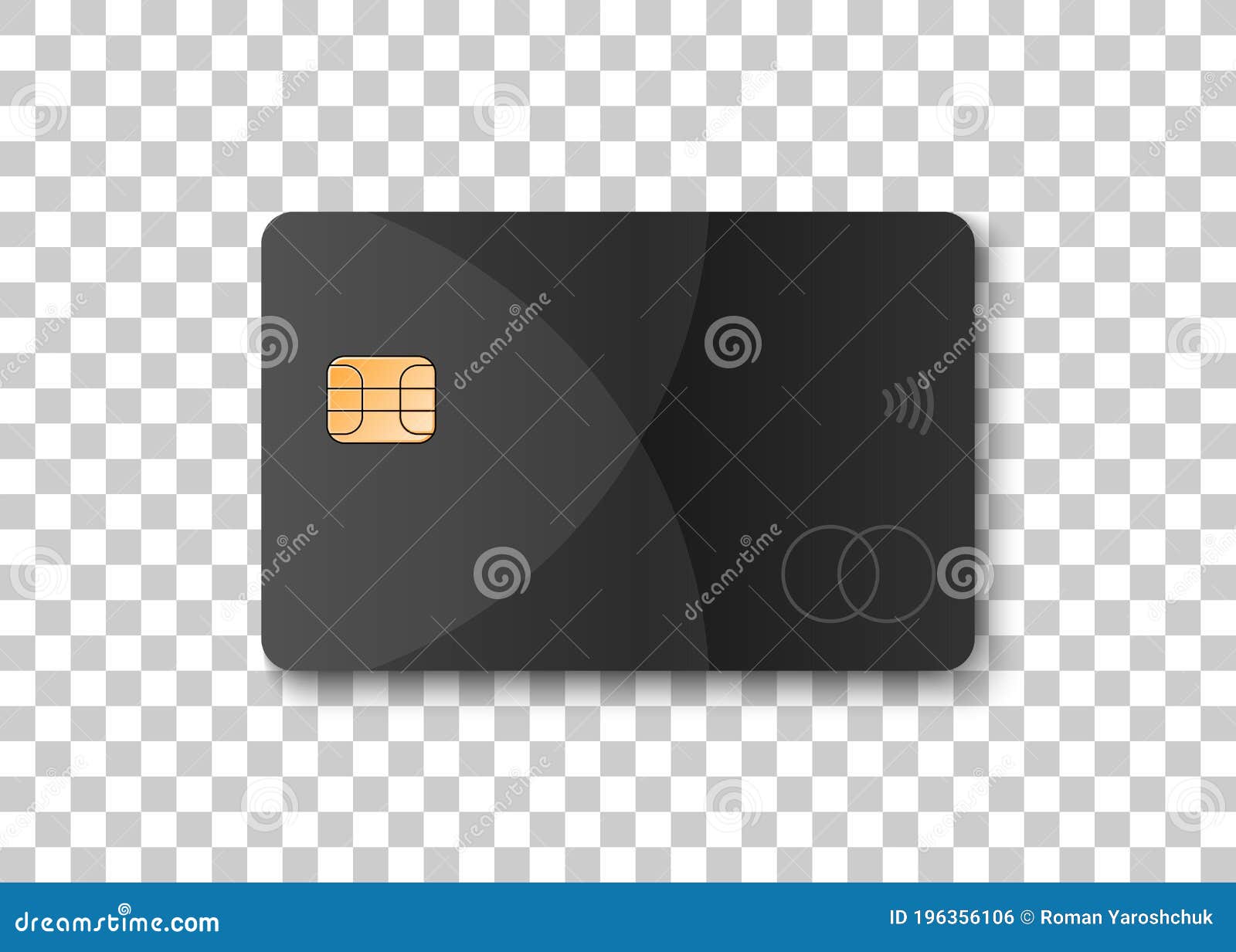 Bank Credit Card Design. Mockup Credit Card on Transparent Background Bank Credit Card Design. Mockup Credit Card on Transparent Background