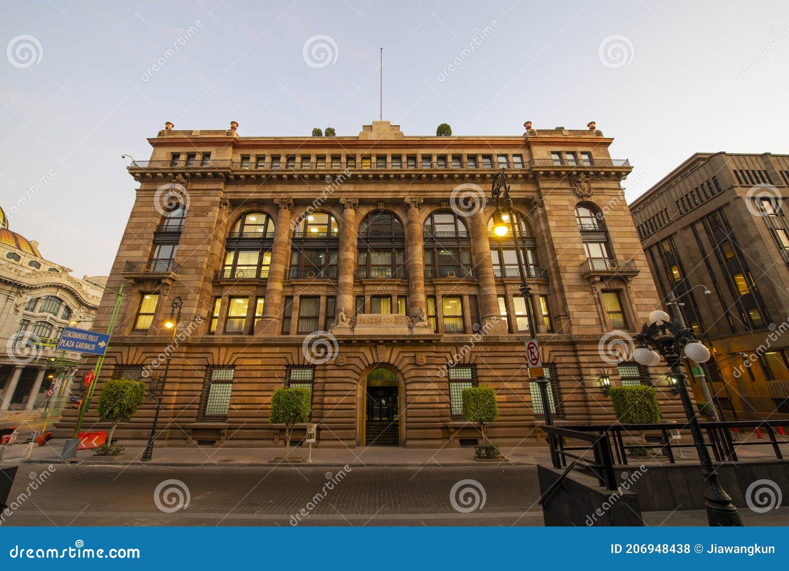 bank of mexico headquarter in mexico city, mexico