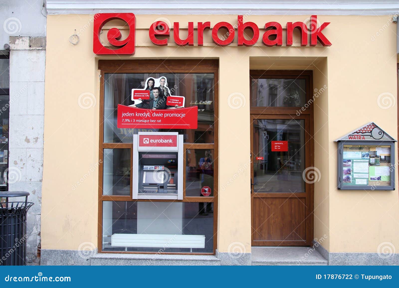 Bank in Poland editorial photography. Image of eurobank 17876722