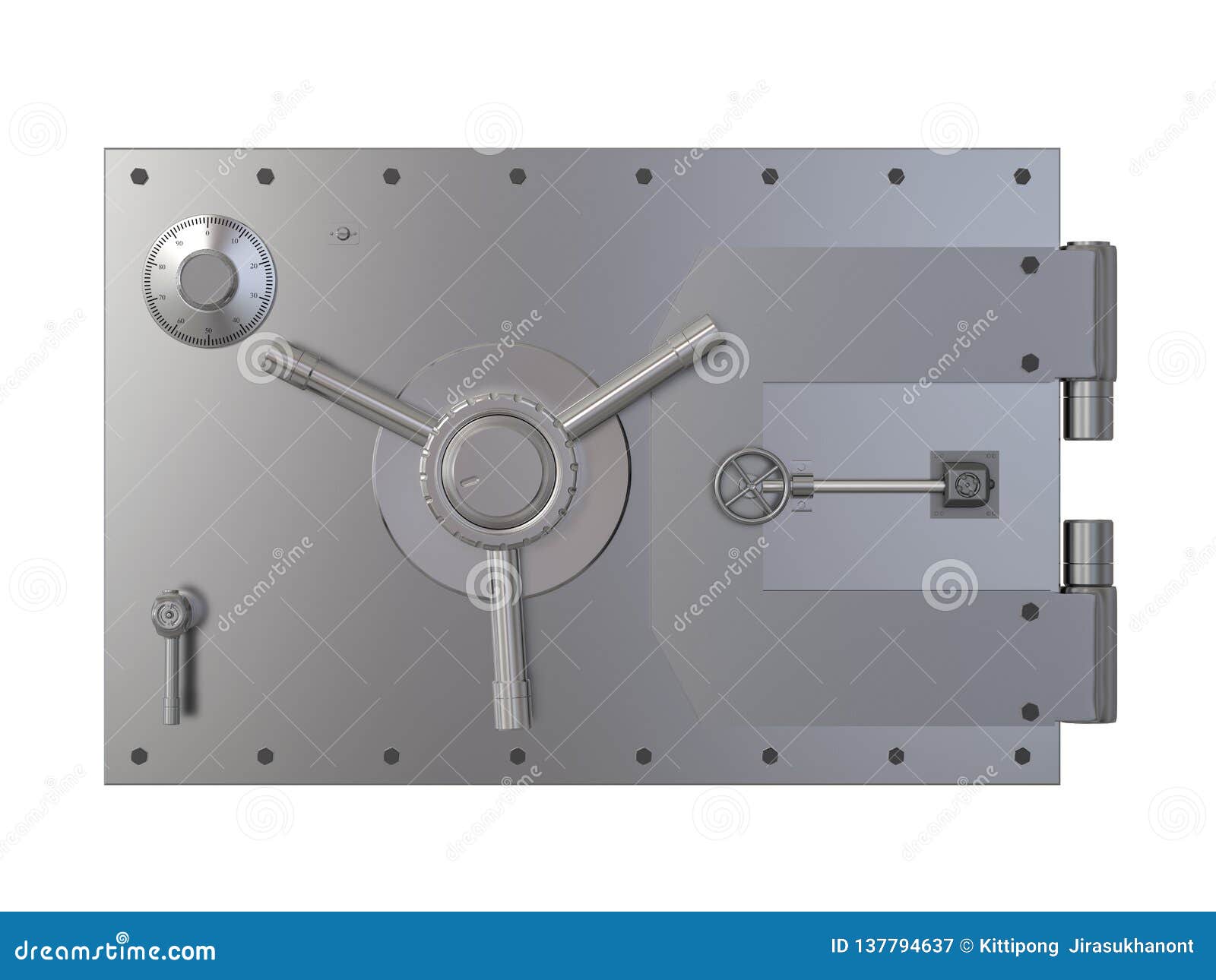Bank Safe And Vault Door Metal Steel Round Gate Vector Image