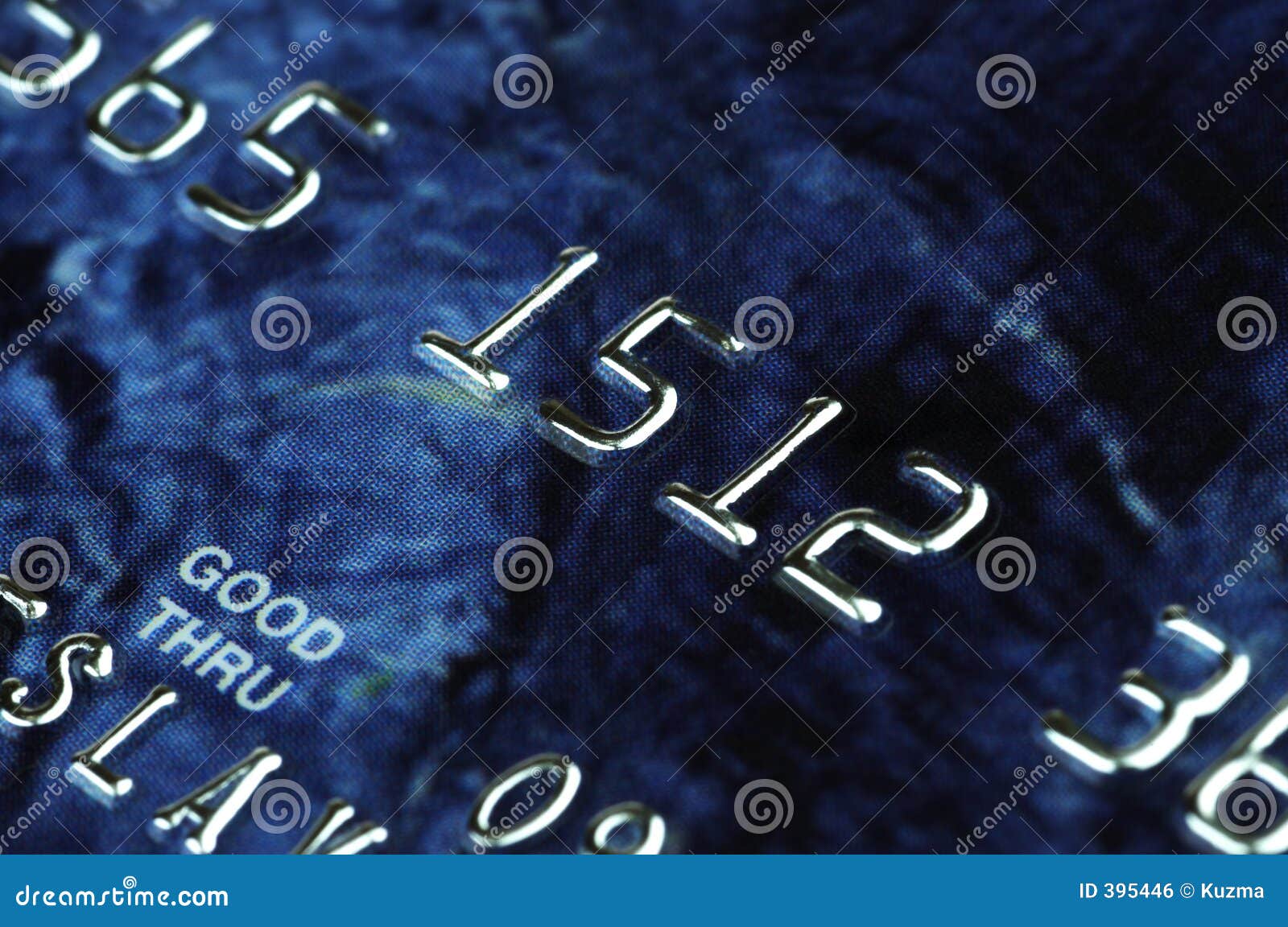banking card in macro