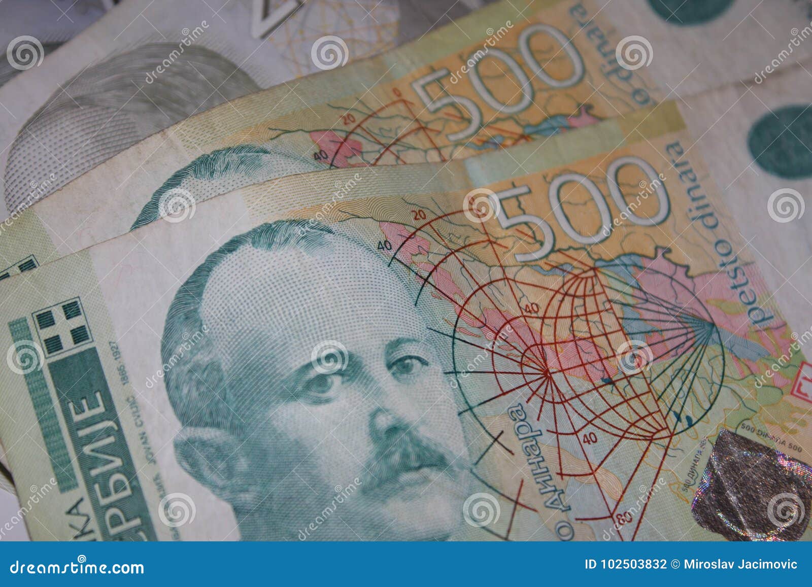 Banknote Of 2000 Serbian Dinars RSD And Pile Of Various Bills Stock serbian-100-dinara-currency-banknote-close-up-serbia-money-rsd-dinar
