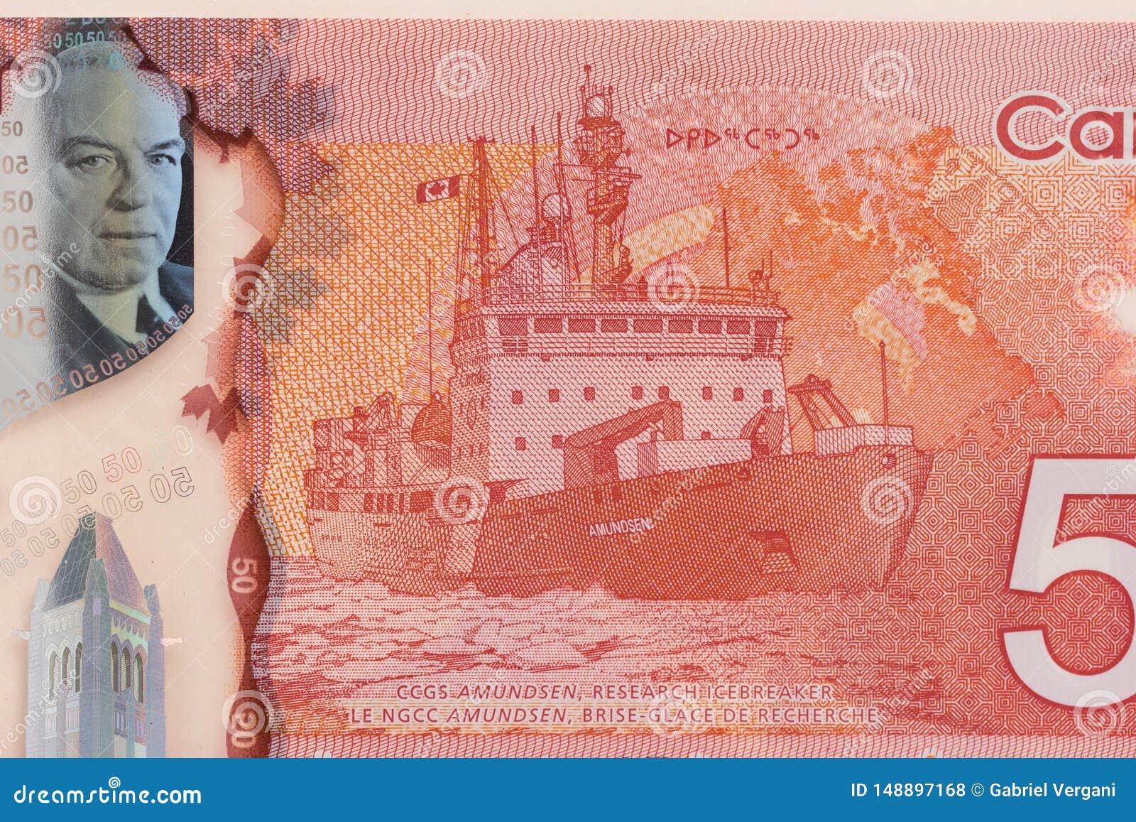 Banknotes Of Canadian Currency Dollar And North American Currency US banknotes-of-canadian-currency-dollar-and-north-american-currency-us