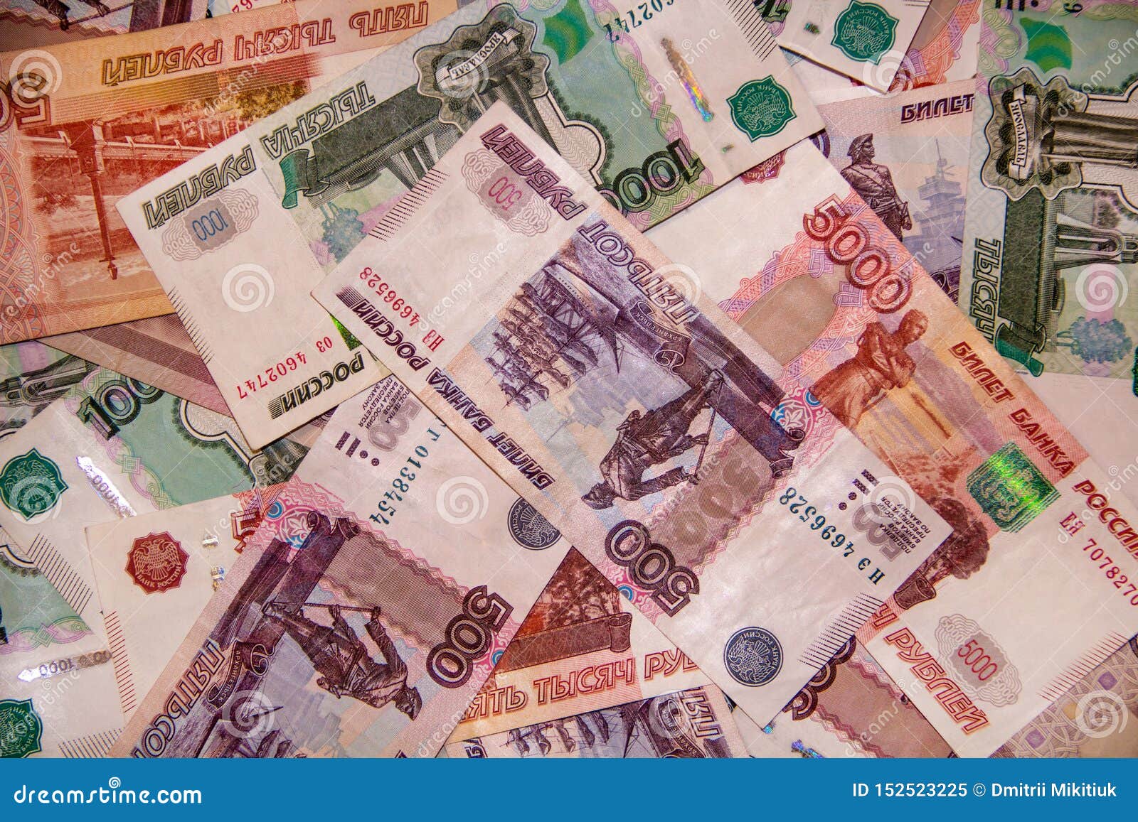 Banknotes Of The Russian Currency Of Different Denominations Stock banknotes-of-the-russian-currency-of-different-denominations-stock